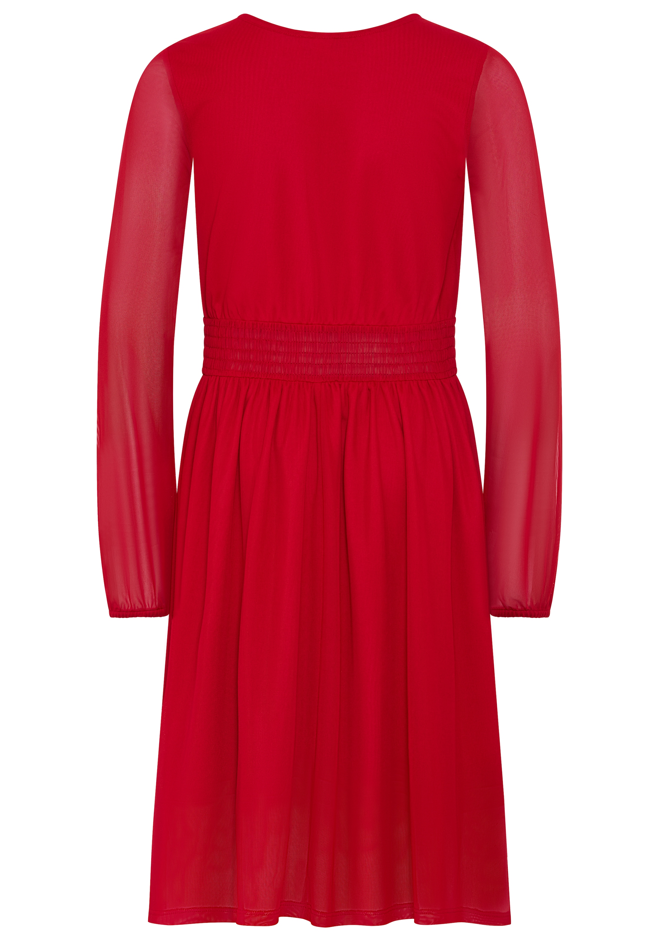 Bruno Banani Robe en mousseline de soie »Meshkleid mit transparenten Ärmeln für festliche Anlässe« Robe-tunique festive avec chiffon