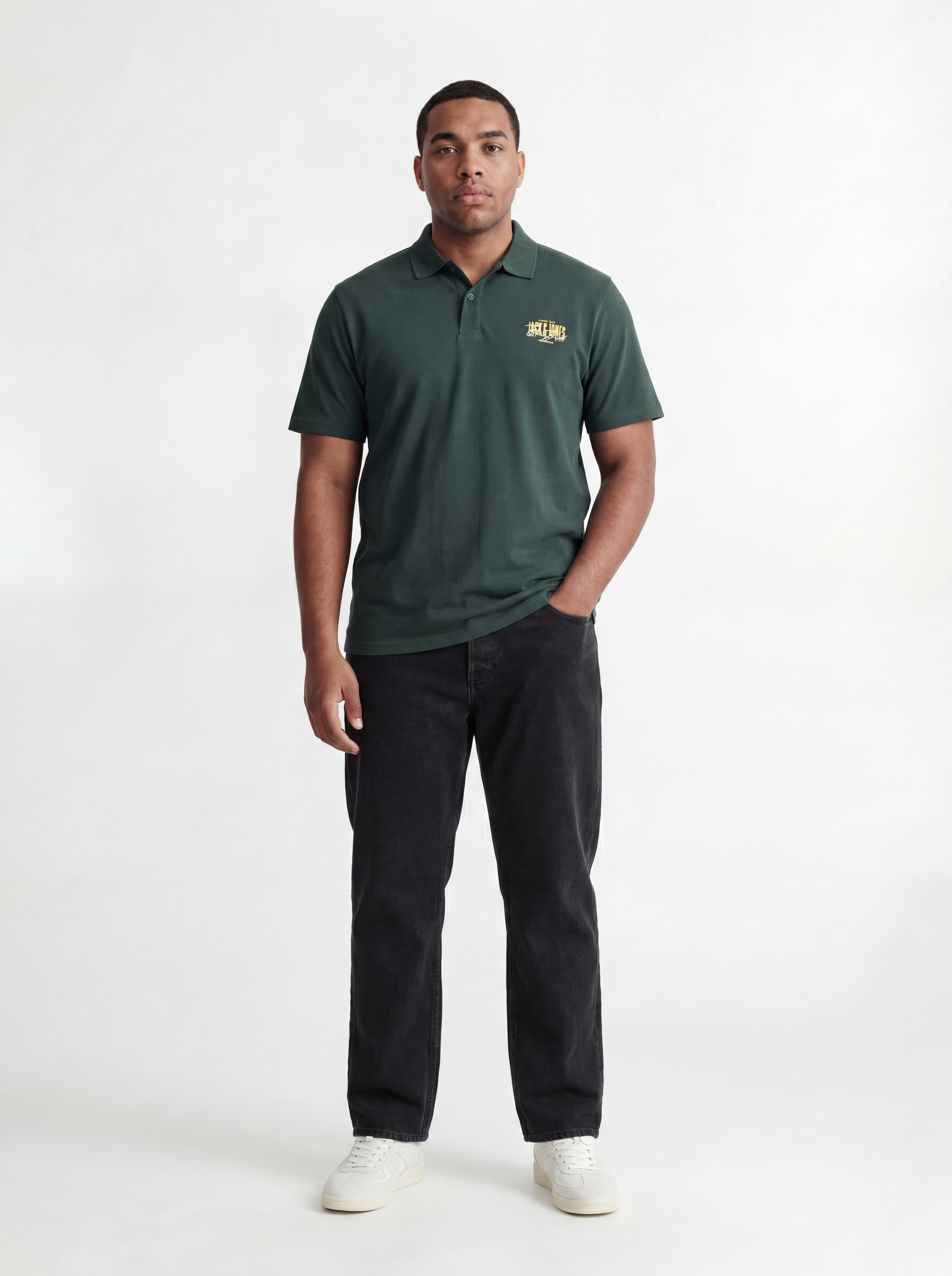 Jack & Jones PlusSize Polo »JJAERO POLO SS PLS« coton, coupe régulière