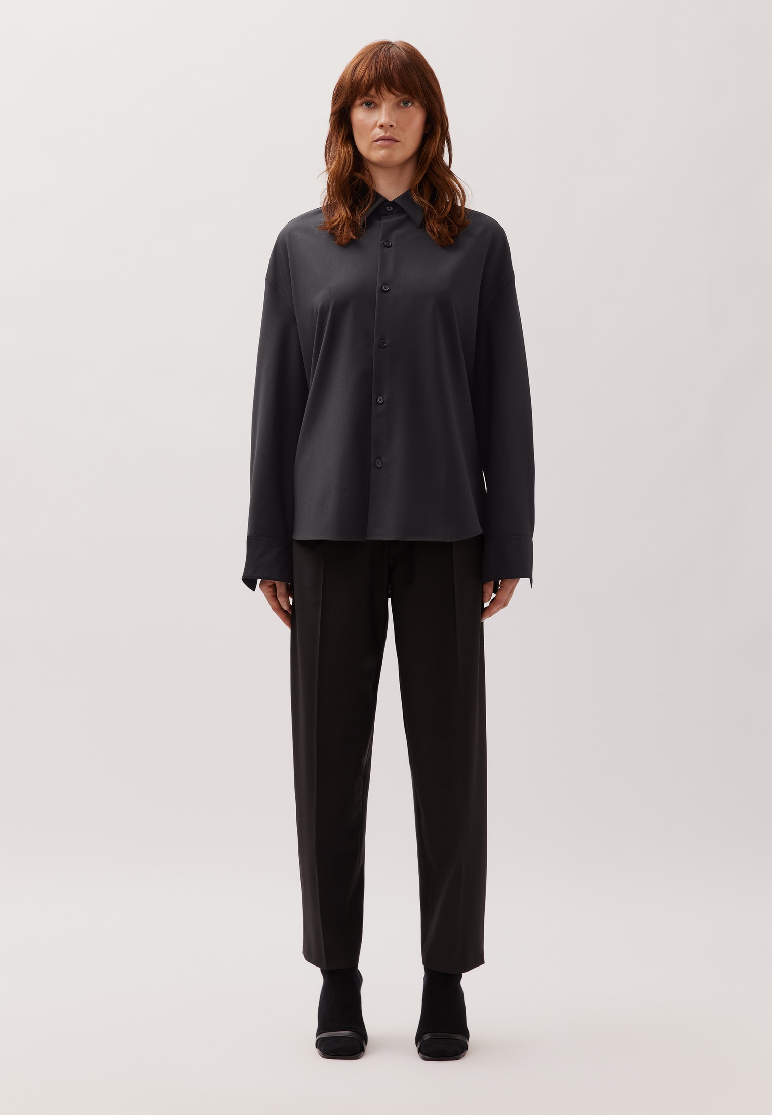 studio seidensticker Chemise d'affaires col Kent oversize 1/1 uni