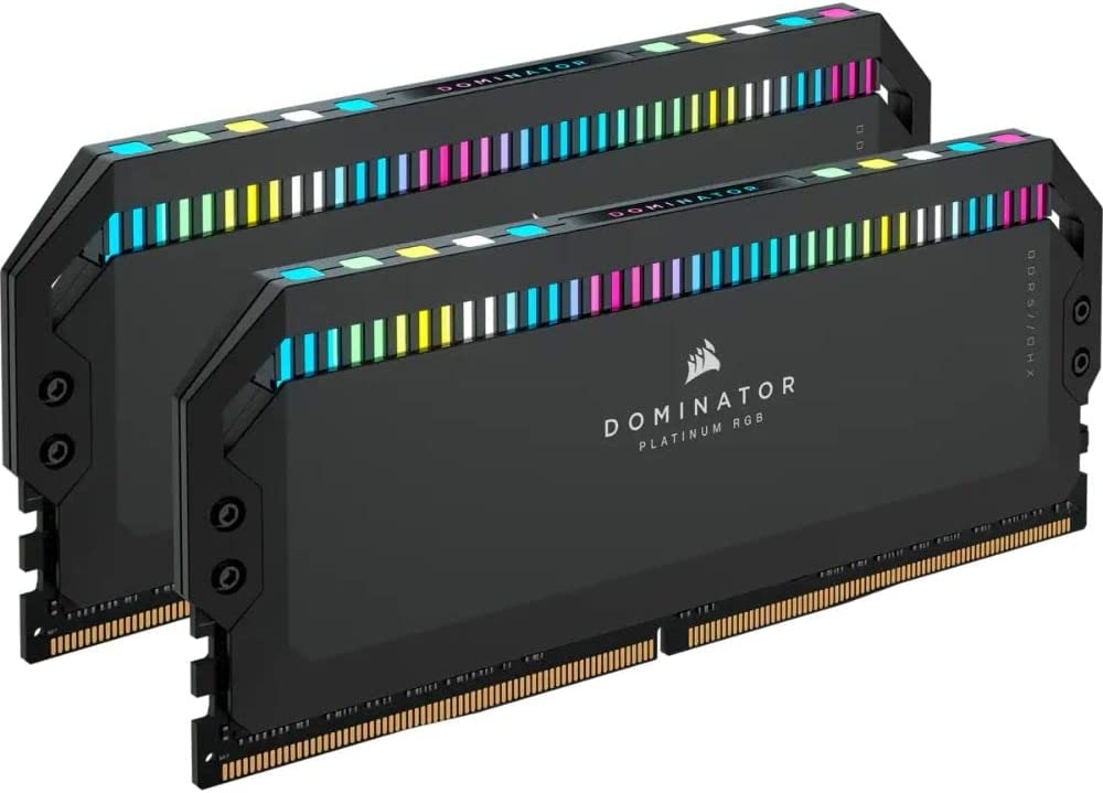 Corsair Arbeitsspeicher »DOMINATOR PLATINUM RGB DDR5 6400MT/s 32GB (2x16GB)«, RGB Beleuchtung ICUE, Intel optimiert