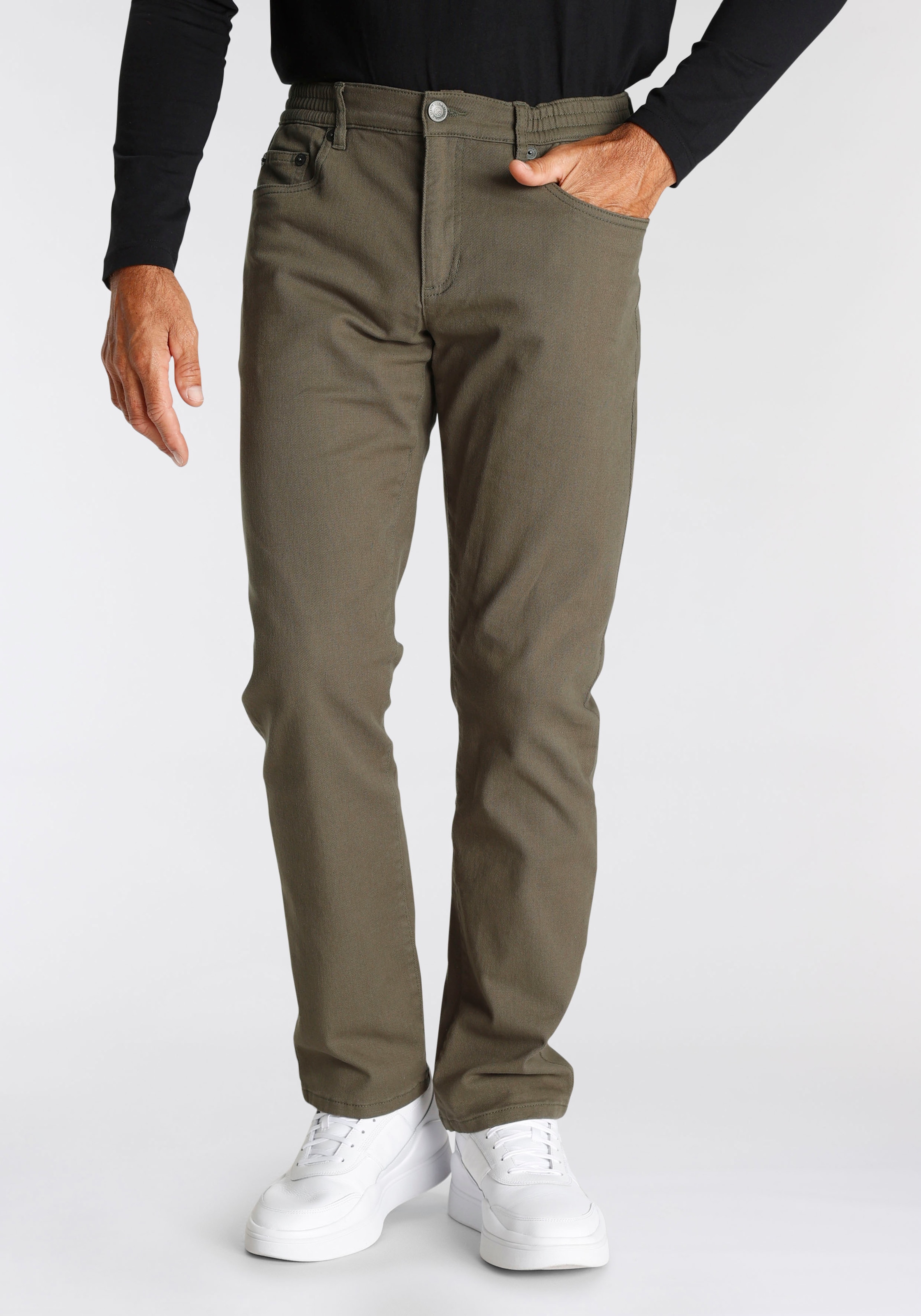 Image of Mans World Cargohose Stretch - bequem mit seitlichem Gummizug