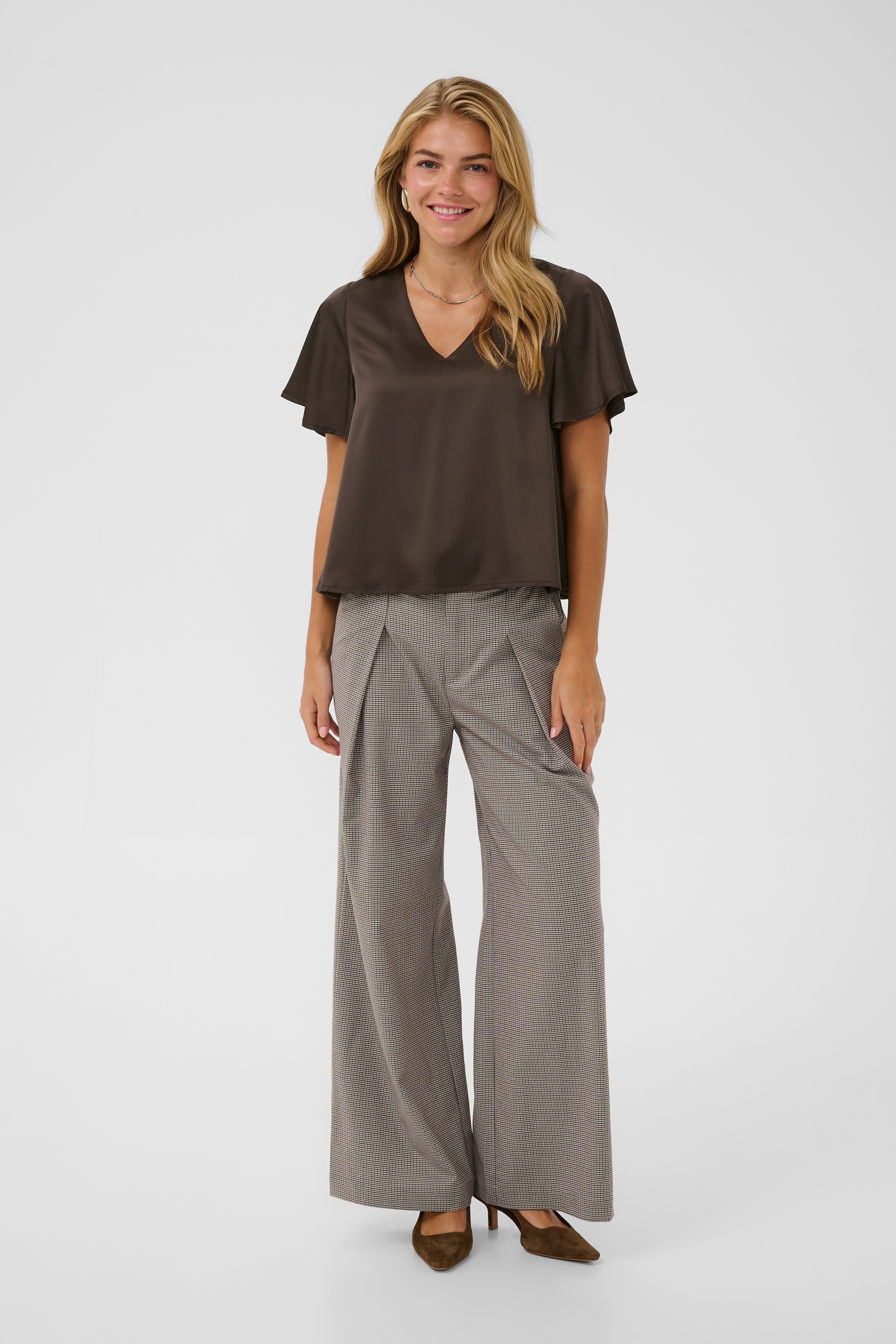 Saint Tropez Kurzarmbluse »LodisaSZ SS Blouse« Materialmix, Regular fit