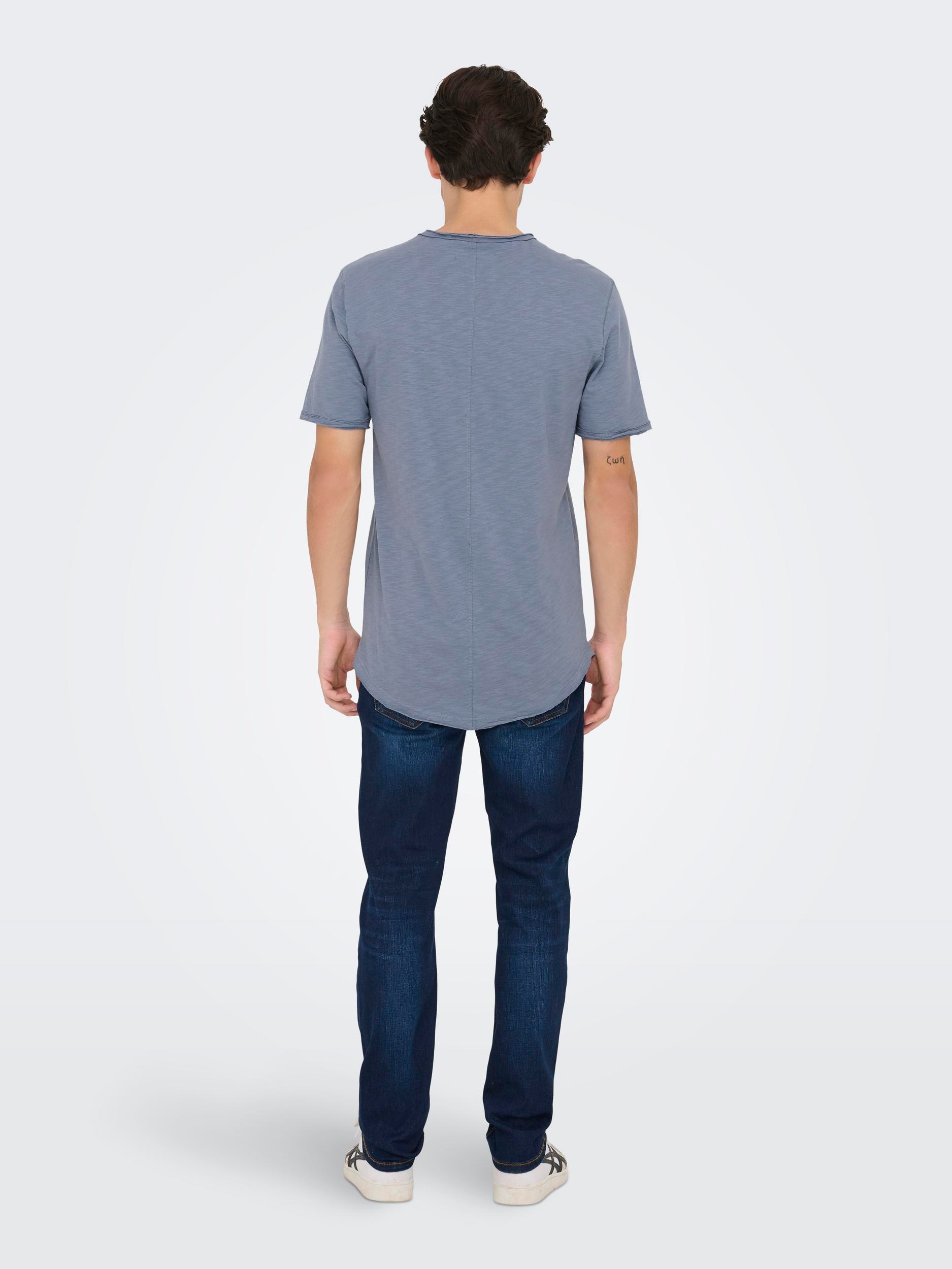 ONLY & SONS Rundhalsshirt »ONSBENNE LONGY SS TEE NF 7822 NOOS«