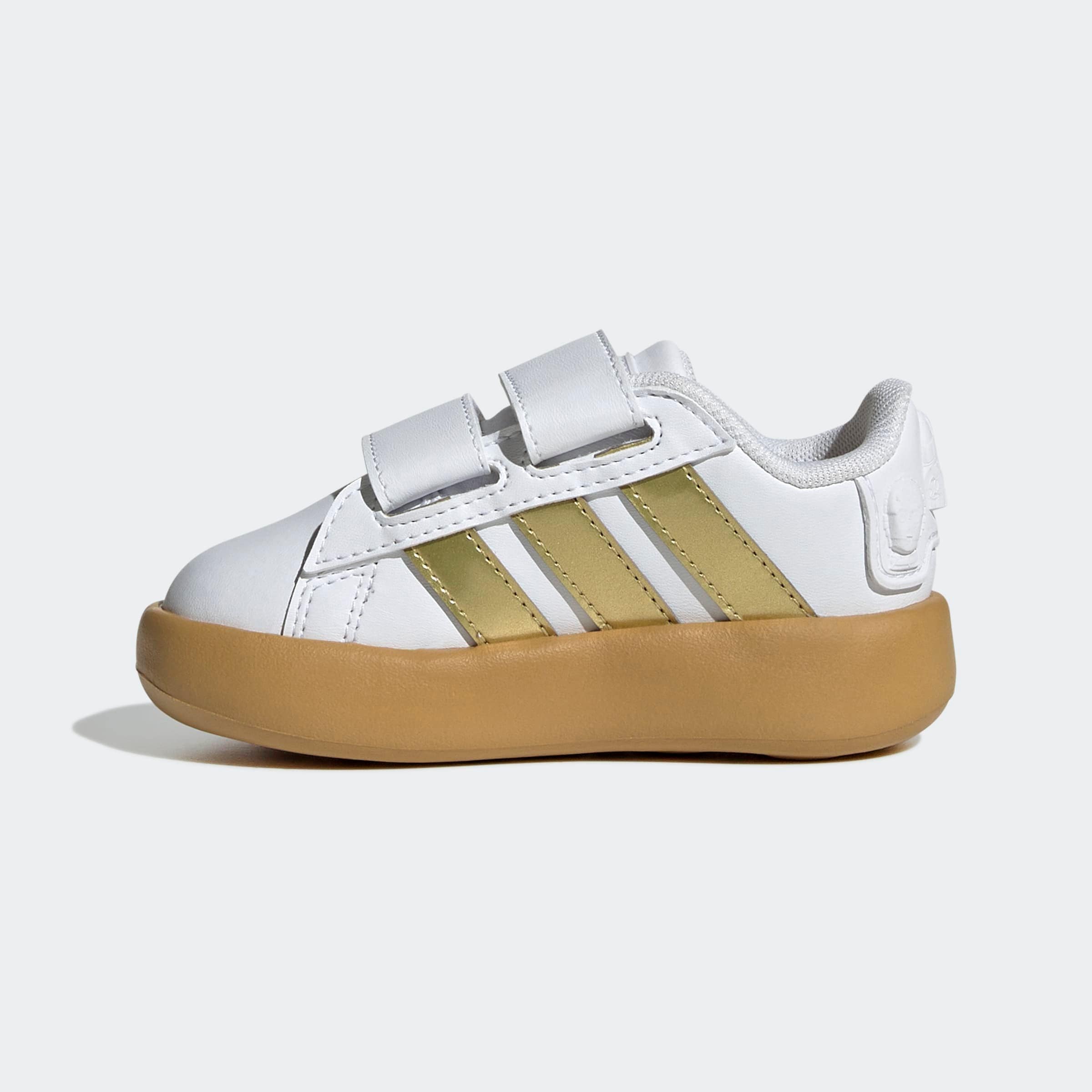 adidas Sportswear Klettschuh »ADIDAS STAR WARS KIDS GRAND COURT 2.0 SCHUH«, Design auf den Spuren des adidas Superstar, für Kinder