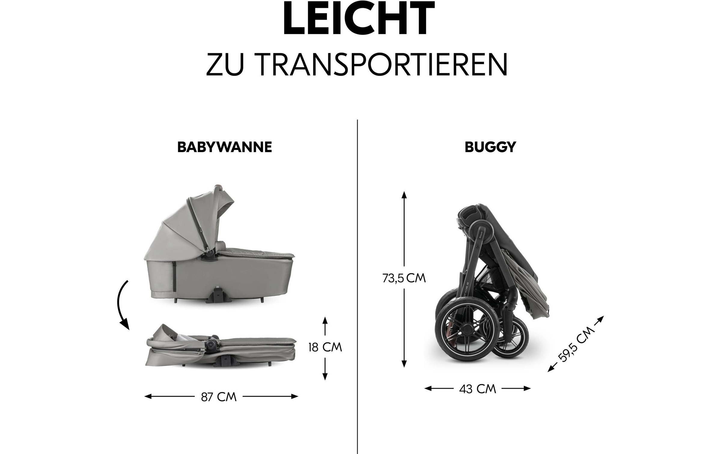 Hauck Kombi-Kinderwagen »Comfort N Care Air« 22 kg