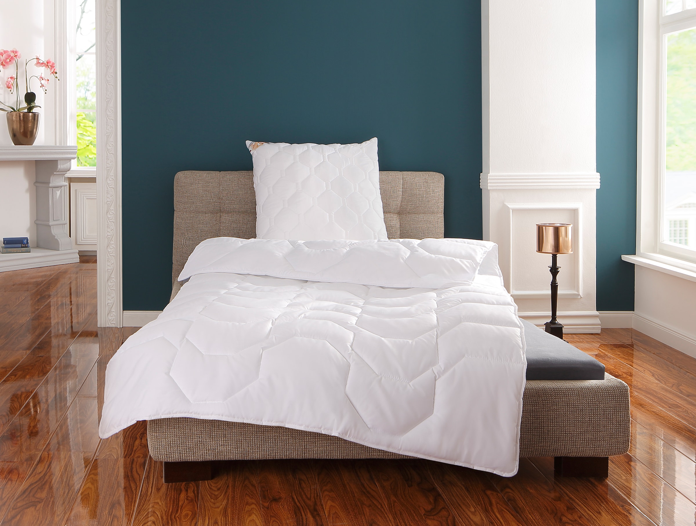 GOODproduct Microfaserkissen »Rike Kopfkissen 40x80 cm, 80x80 cm« Füllung: Polyester Bezug: Polyester 1 Stk. tlg. Kissen mit sehr guter Atmungsaktivität und kochfest bis 95°C