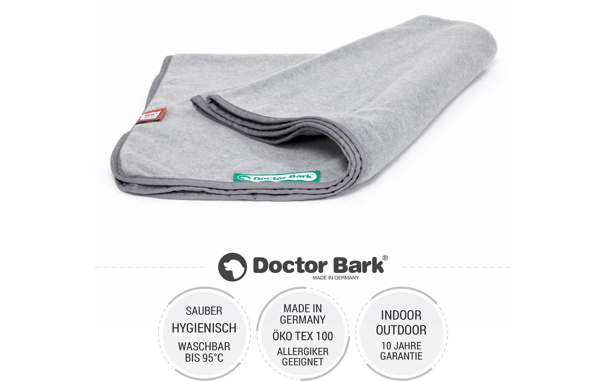 Doctor Bark Couverture pour animaux »Fleece M 100 x 70 cm«