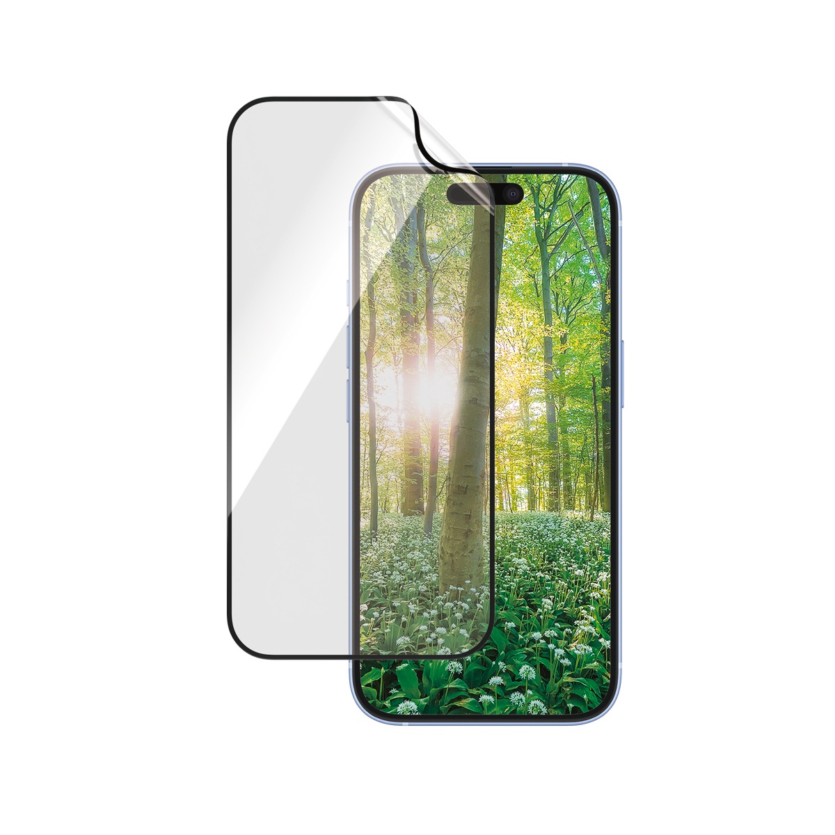 PanzerGlass Displayschutzfolie »ECO MATRIX Screen Protection«, für Apple iPhone 16-Apple iPhone 15, Displayschutz, Schutzfolie, Bildschirmschutz, kratz- & stossfest