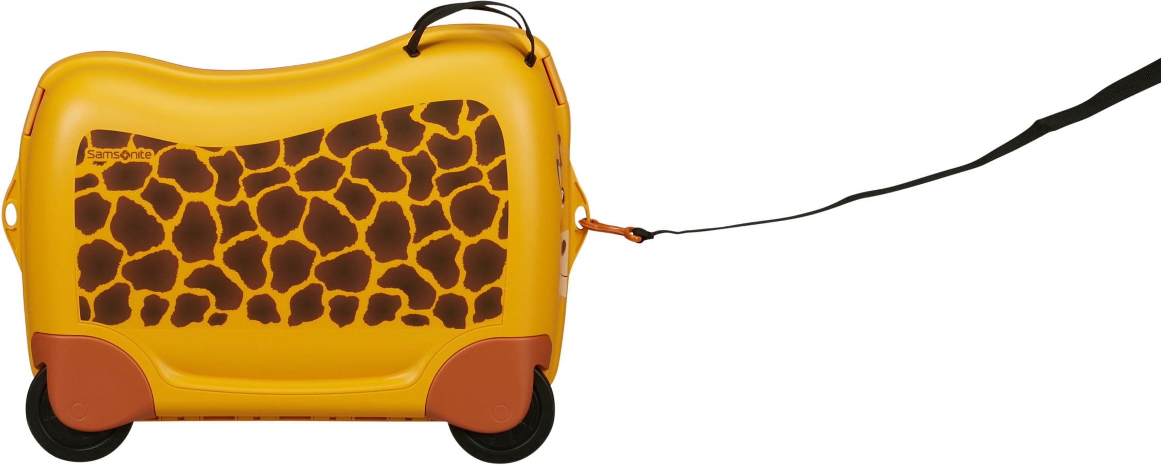 Samsonite Kinderkoffer »Dream2Go Ride-on Trolley, Giraffe«, 4 Rollen, Kinderreisekoffer Handgepäck zum sitzen und ziehen