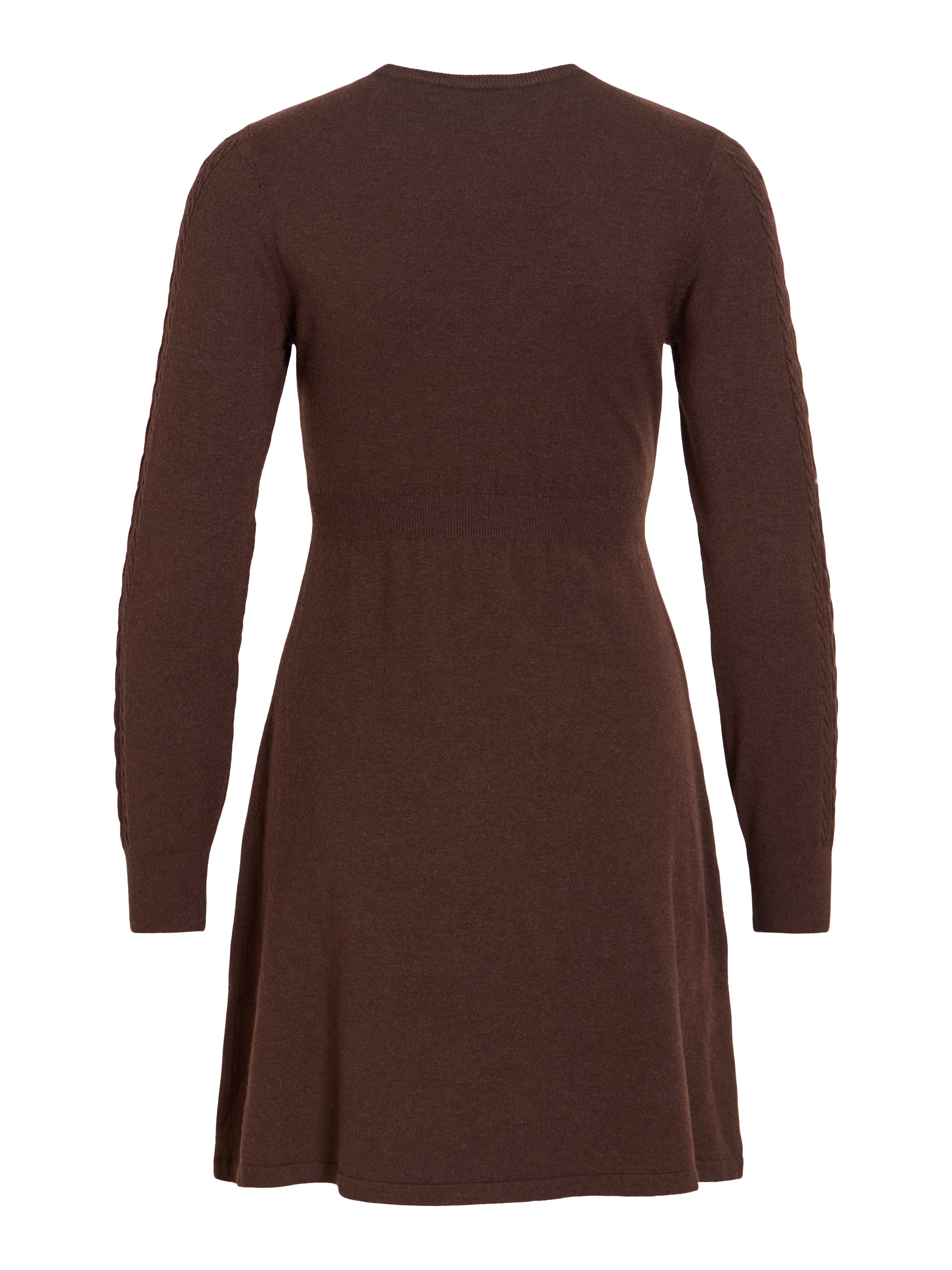 Vila Mini-robe »VIKERRY O-NECK L/S CABLE KNIT DRESS NOOS« en mélange de matières avec viscose