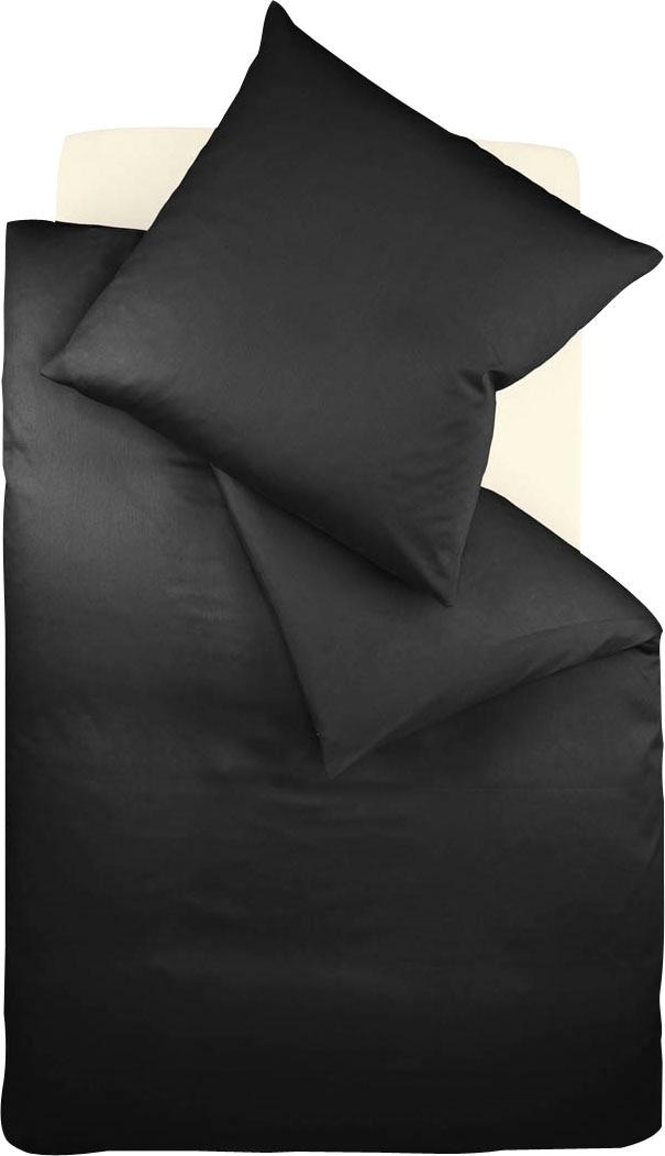 fleuresse Linge de lit »Colours in 135x200, 155x220 oder 200x200 cm« 2 cuis Bettwäsche aus 100% Baumwolle, uni, mit Reissverschluss