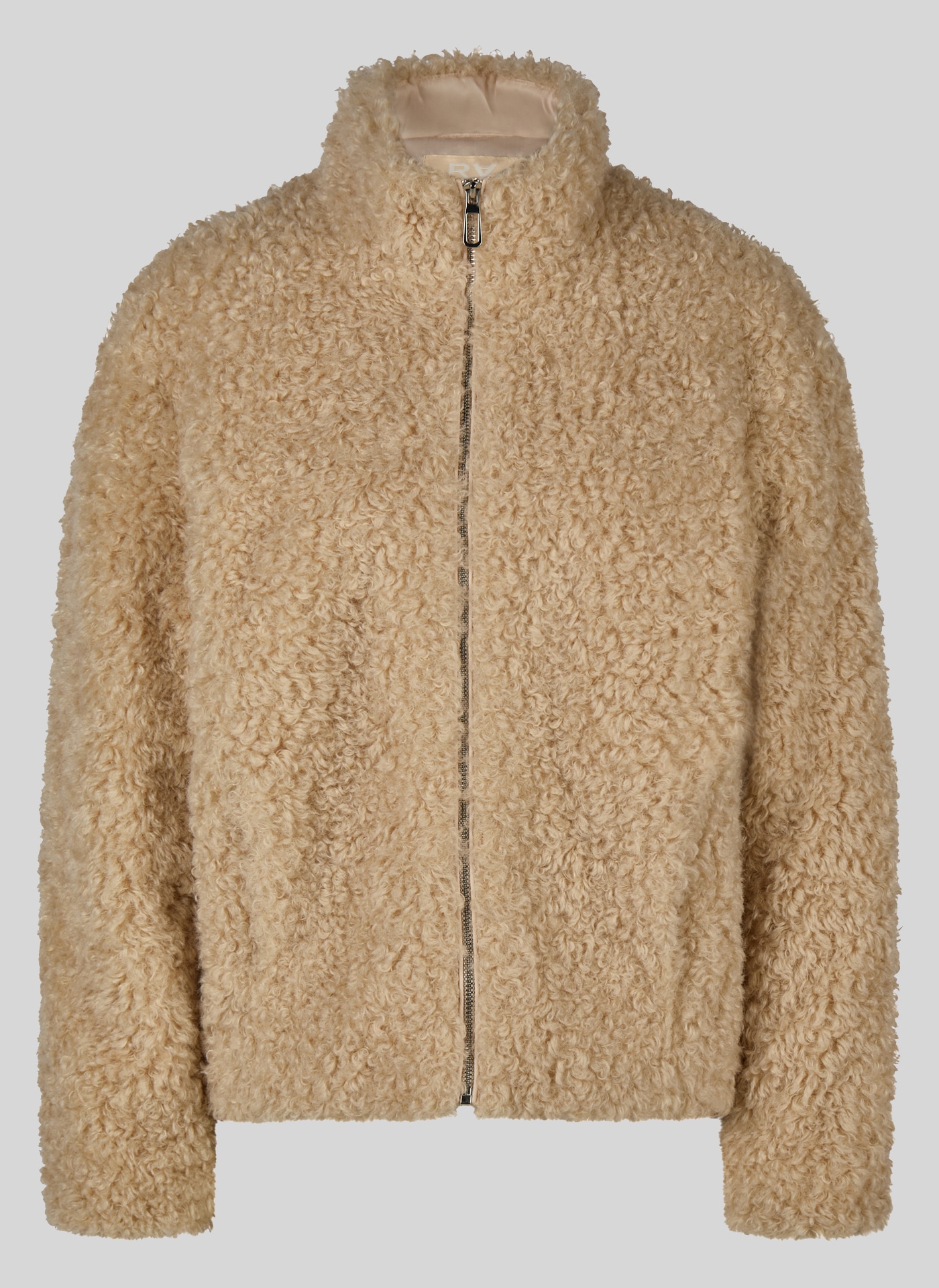 Rabe Veste en fausse fourrure sans capuche aspect peluche teddy et col montant