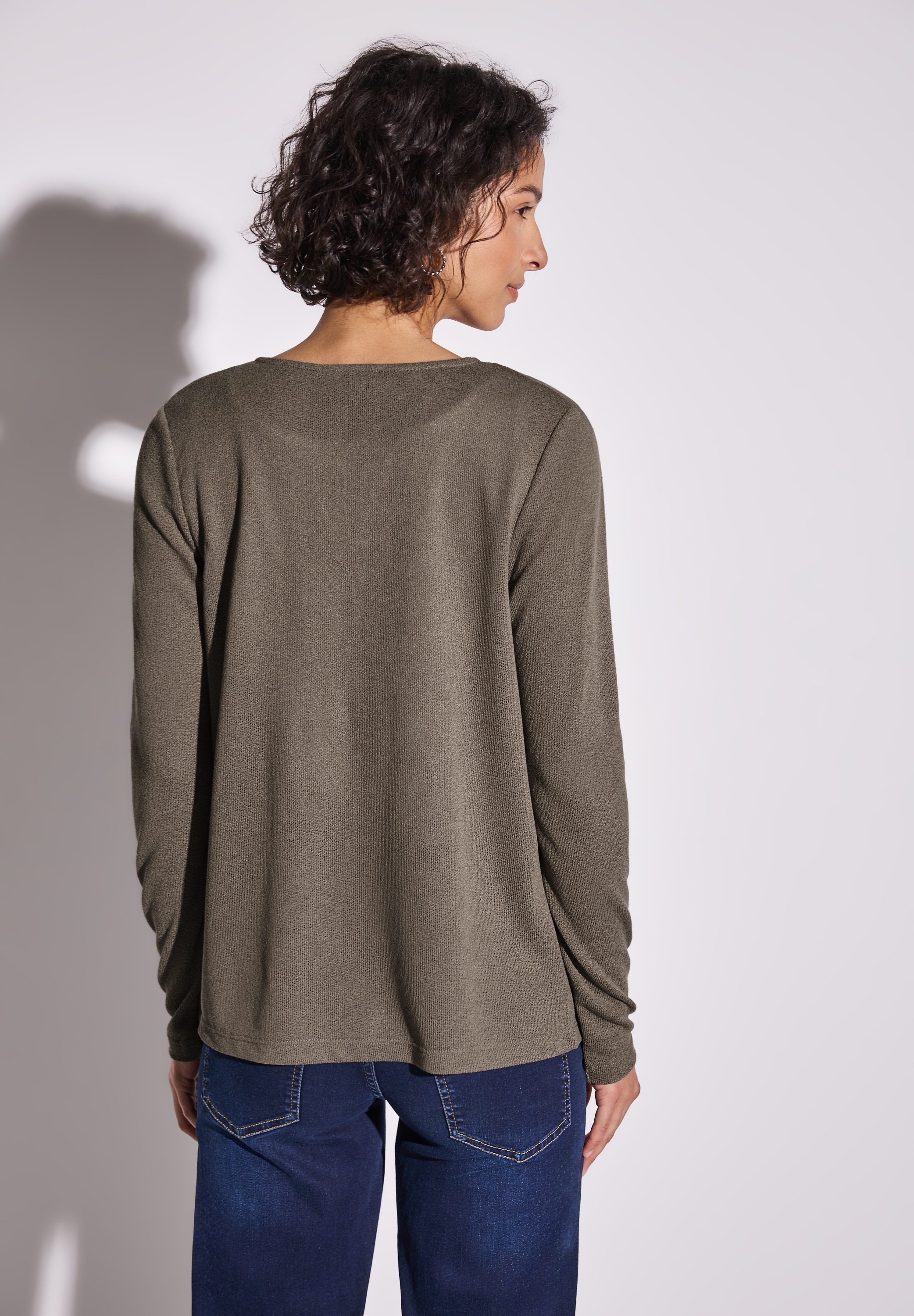 STREET ONE Shirtjacke »NETTE«, im Strick Look