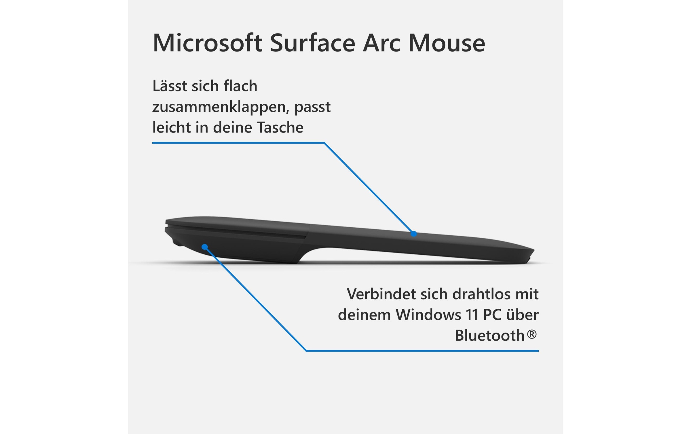 Microsoft Maus »Arc Mouse«, Bluetooth