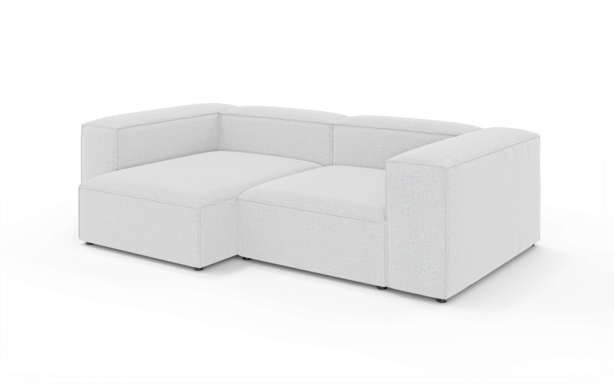 GOODproduct Canapé d'angle »XL HAILY L-Form, Modularsofa extra tief, Masse B/T/H: 260/160/72 cm« als Modul oder separat verwendbar, für individuelle Zusammenstellung
