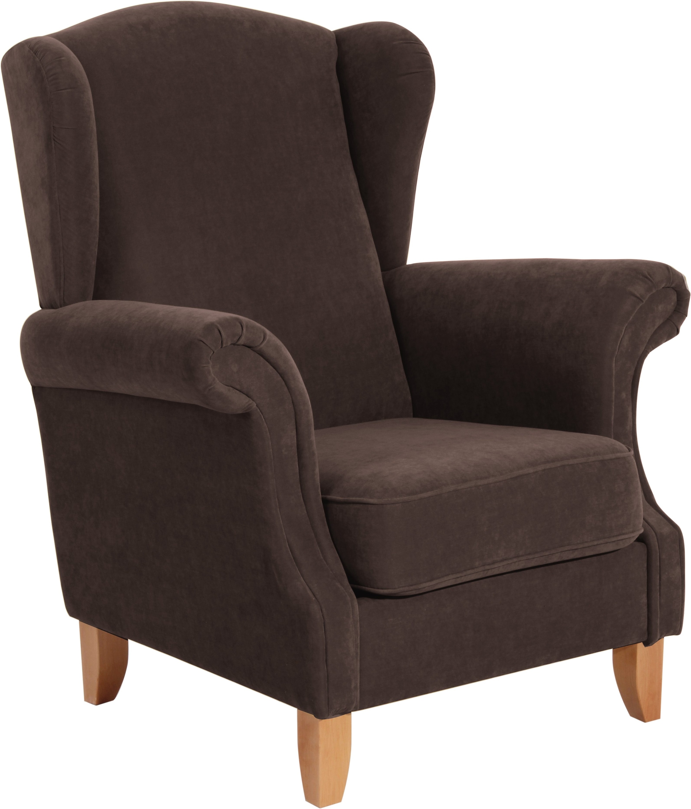 Max Winzer® Ohrensessel »Valentina, Hochlehnsessel, Retro und modern, geschwungenes Design«, bequemer Ohrensessel als Solitärsessel in aktuellen Farben