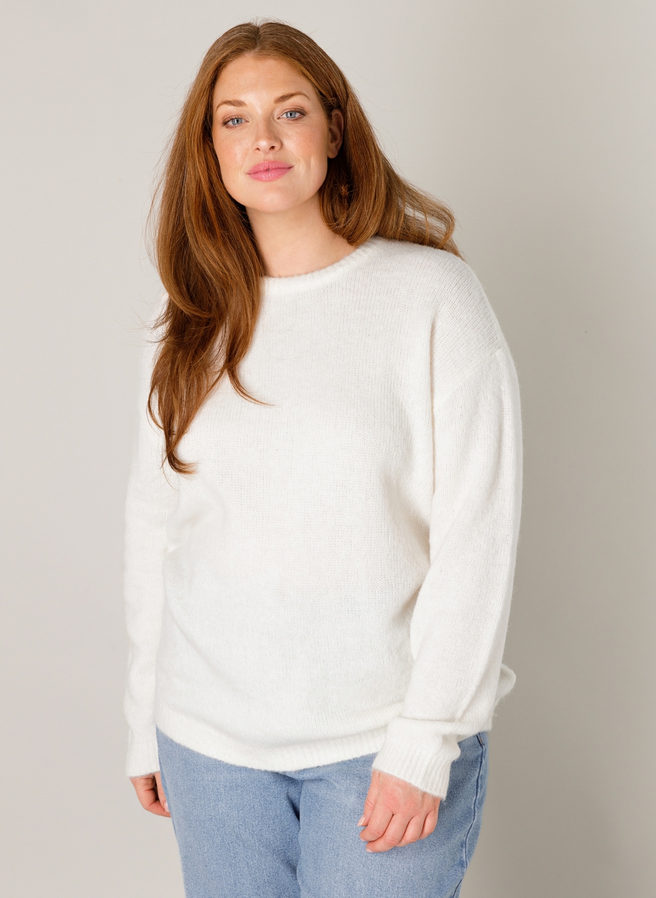 Base Level Curvy Strickpullover »Yanara«, mit Wolle