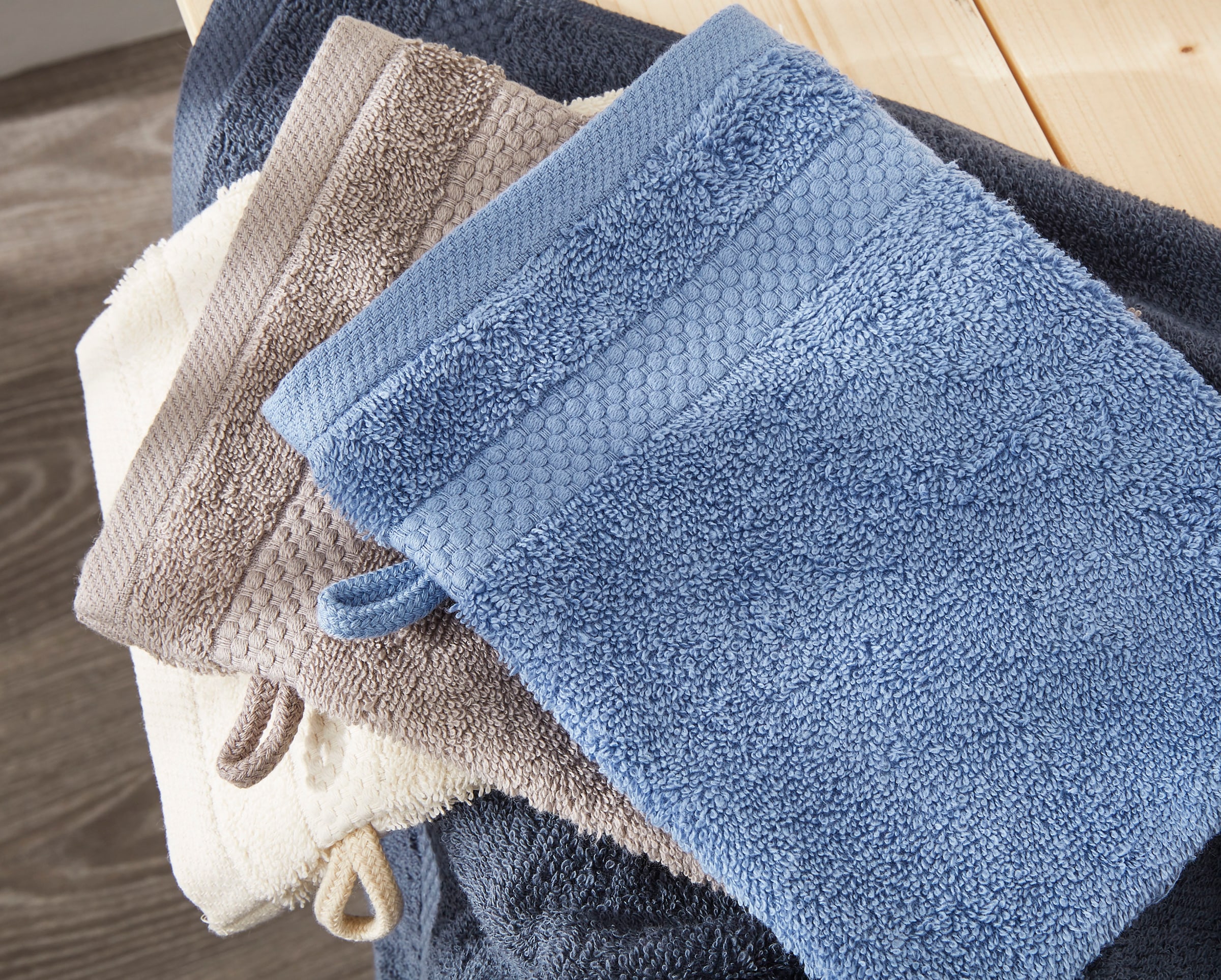 Dyckhoff Waschhandschuh »Planet«, (Set, 6 tlg.), 450 g/m², aus reiner Baumwolle, trocknergeeignet