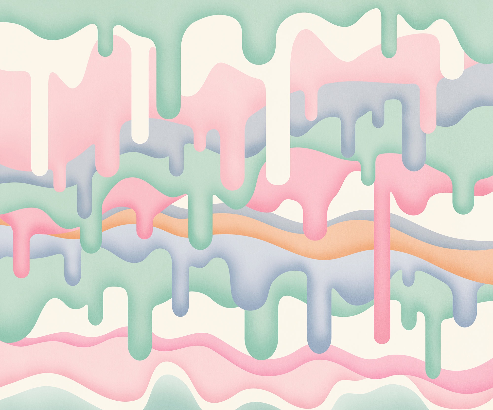 Komar Papier peint photo »Komar Vlies Fototapete - Melt  - Grösse 300 x 250 cm« imprimé