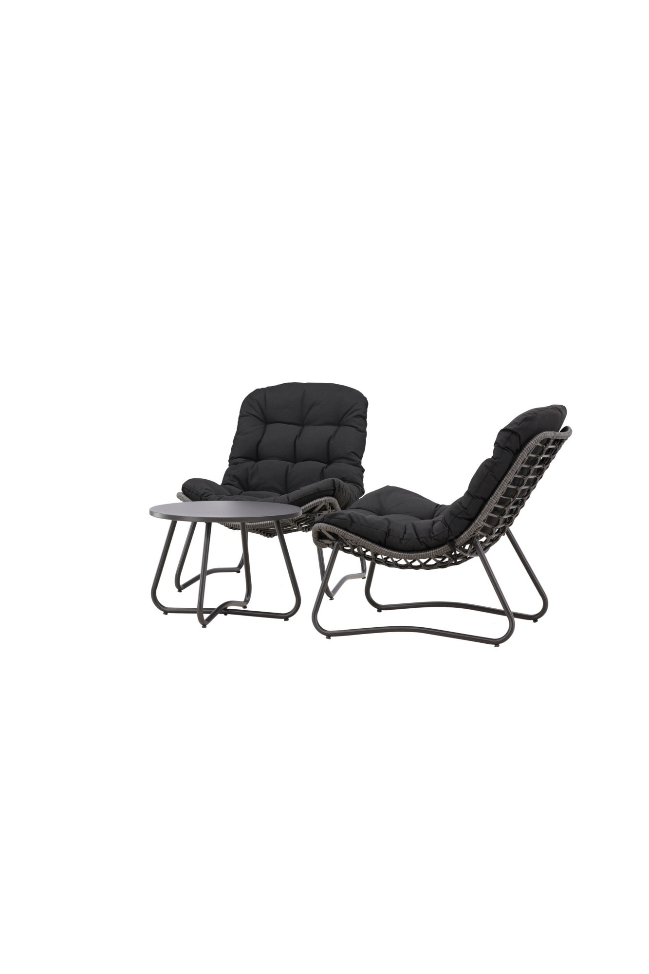 Venture Home Gartenlounge-Set »Cala, grosszügiges Outdoor-Set für hohen Sitzkomfort« 3 tlg. Loungemöbel rund, Stoffbezug, angenehm, weich