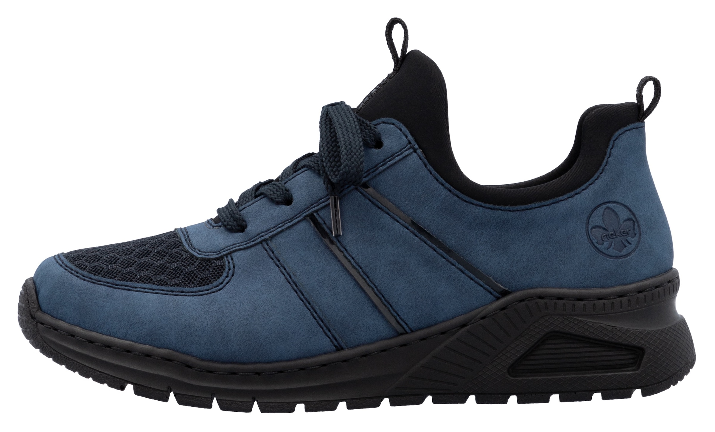 Rieker Slip-On Sneaker, Schlupfschuh, Halbschuh, Freizeitsneaker, weiche MemoSoft-Innensohle