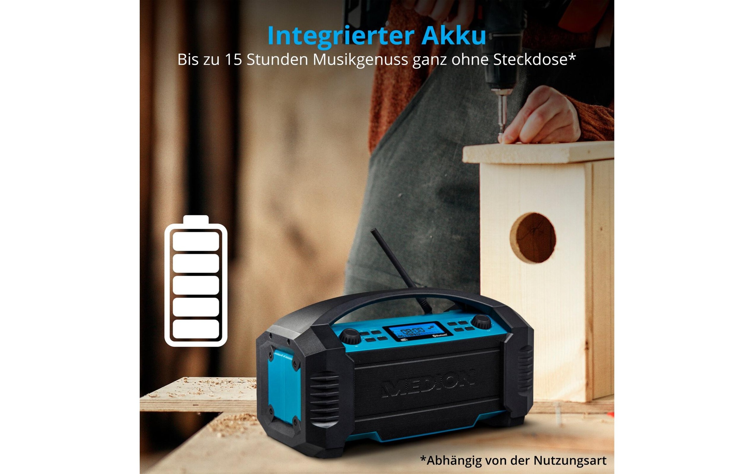 Medion® Baustellenradio »LIFE E66050 Blau«, (Bluetooth Digitalradio (DAB+)-FM-Tuner)