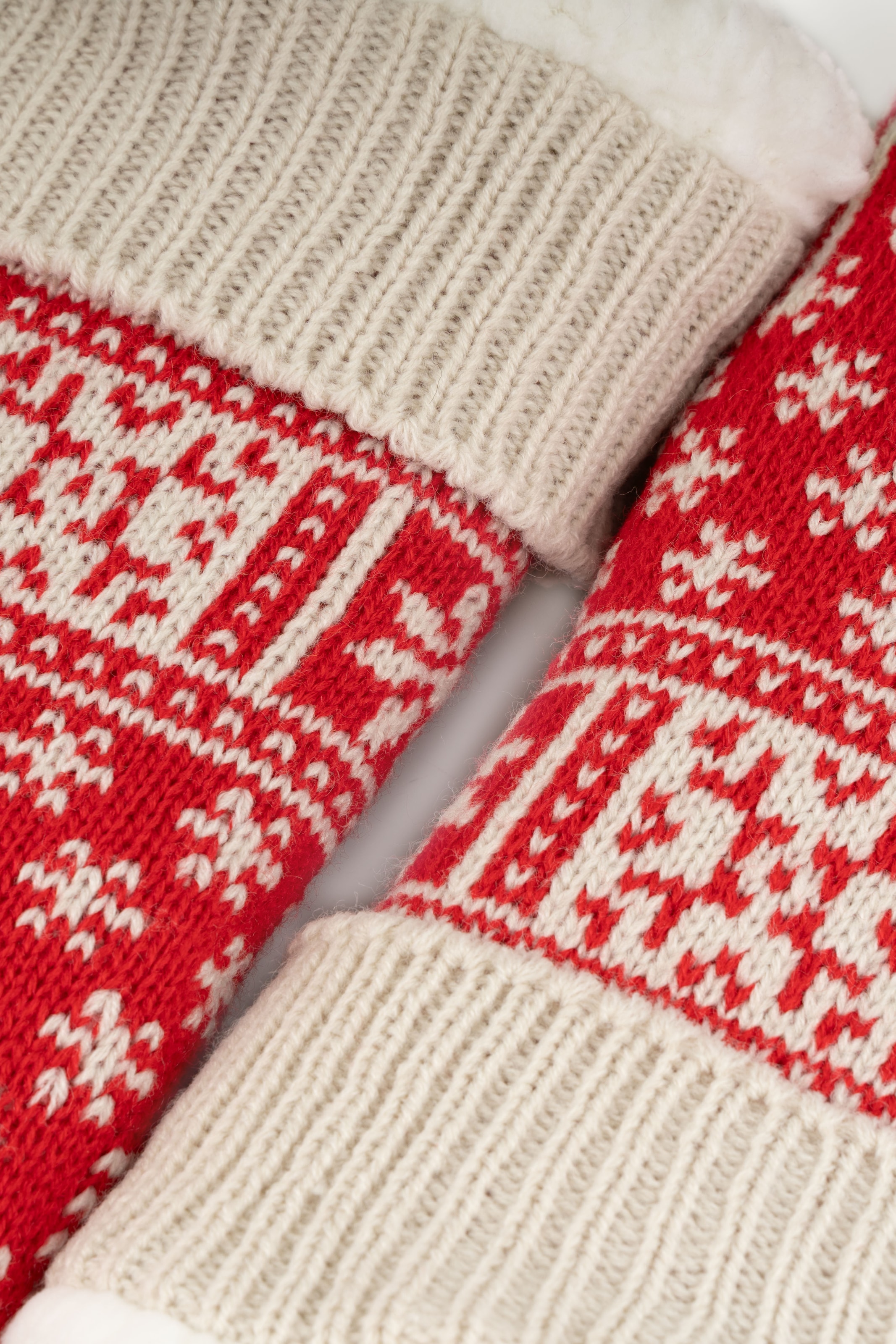 Capelli New York Chaussettes »Haussocke red combo« 1 Paar,  rutschsicher, Feinstrick, warm gefüttert