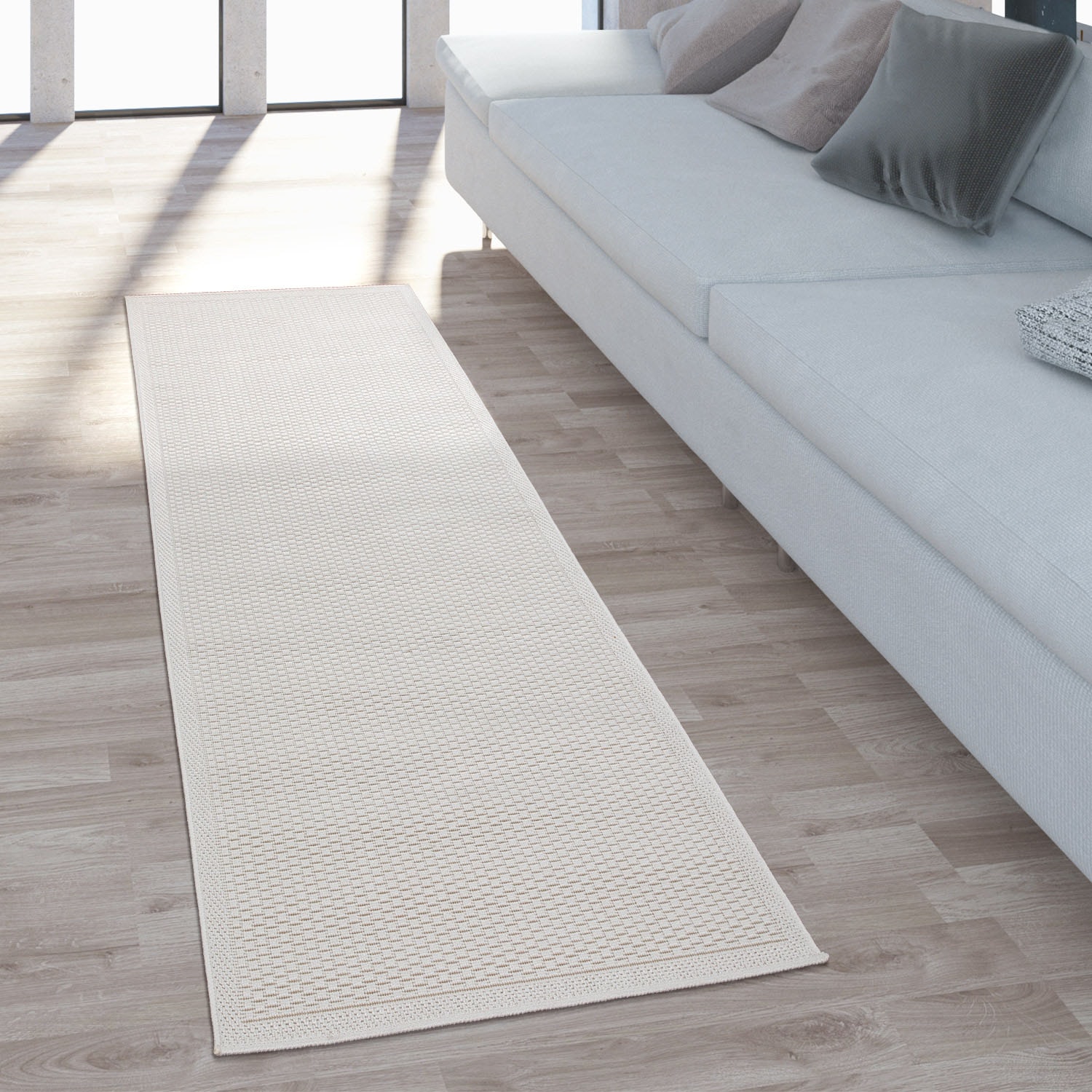 Paco Home Läufer »Timber 125«, rechteckig, 4 mm Höhe, Teppich-Läufer, Flachgewebe,... kaufen