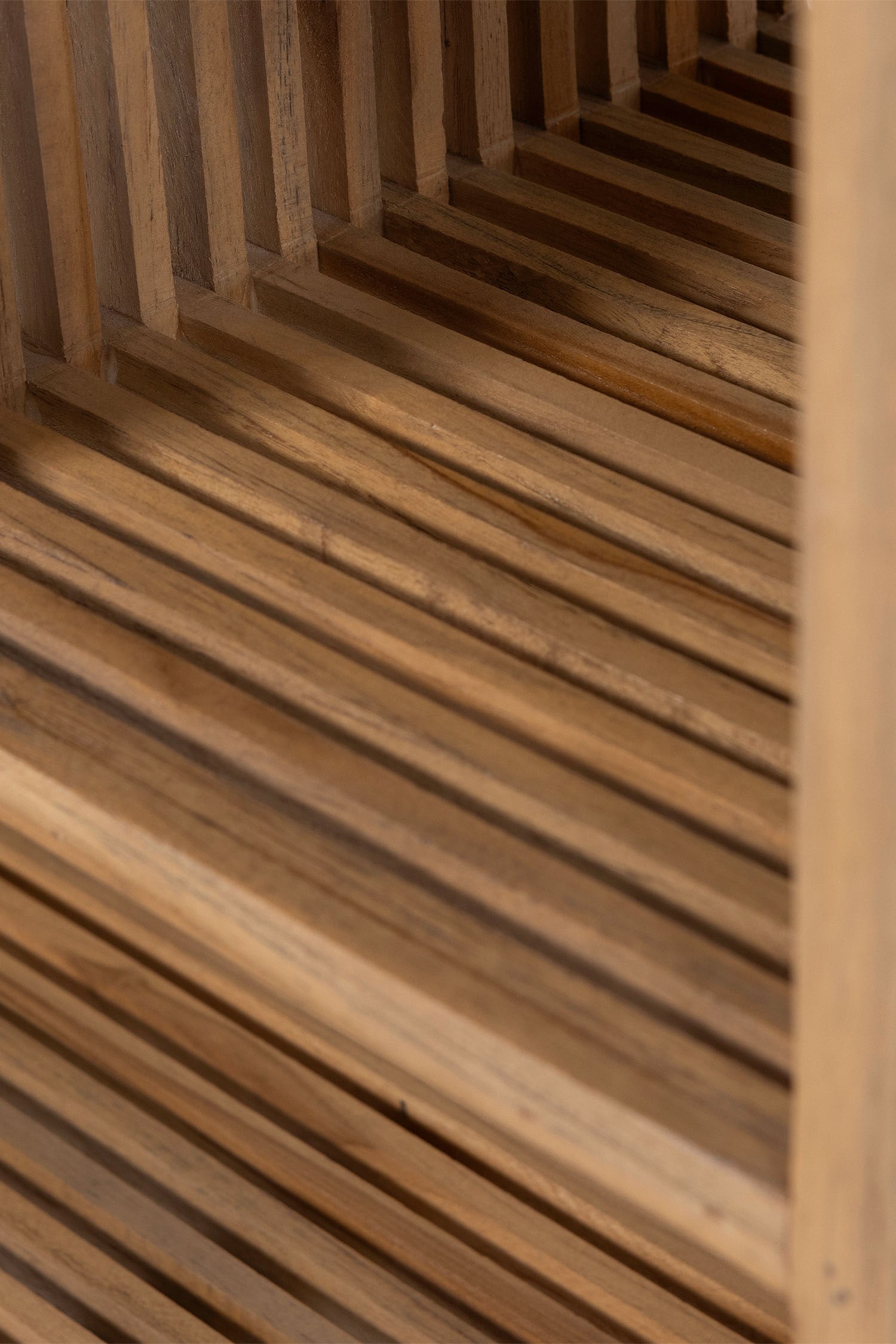 WOOOD Table d'appoint »Jasmijn aus recyceltem Teakholz mit zusätzlichem Fach 55x30x55 cm« Forme organique, compartiment supplémentaire, livré préassemblé