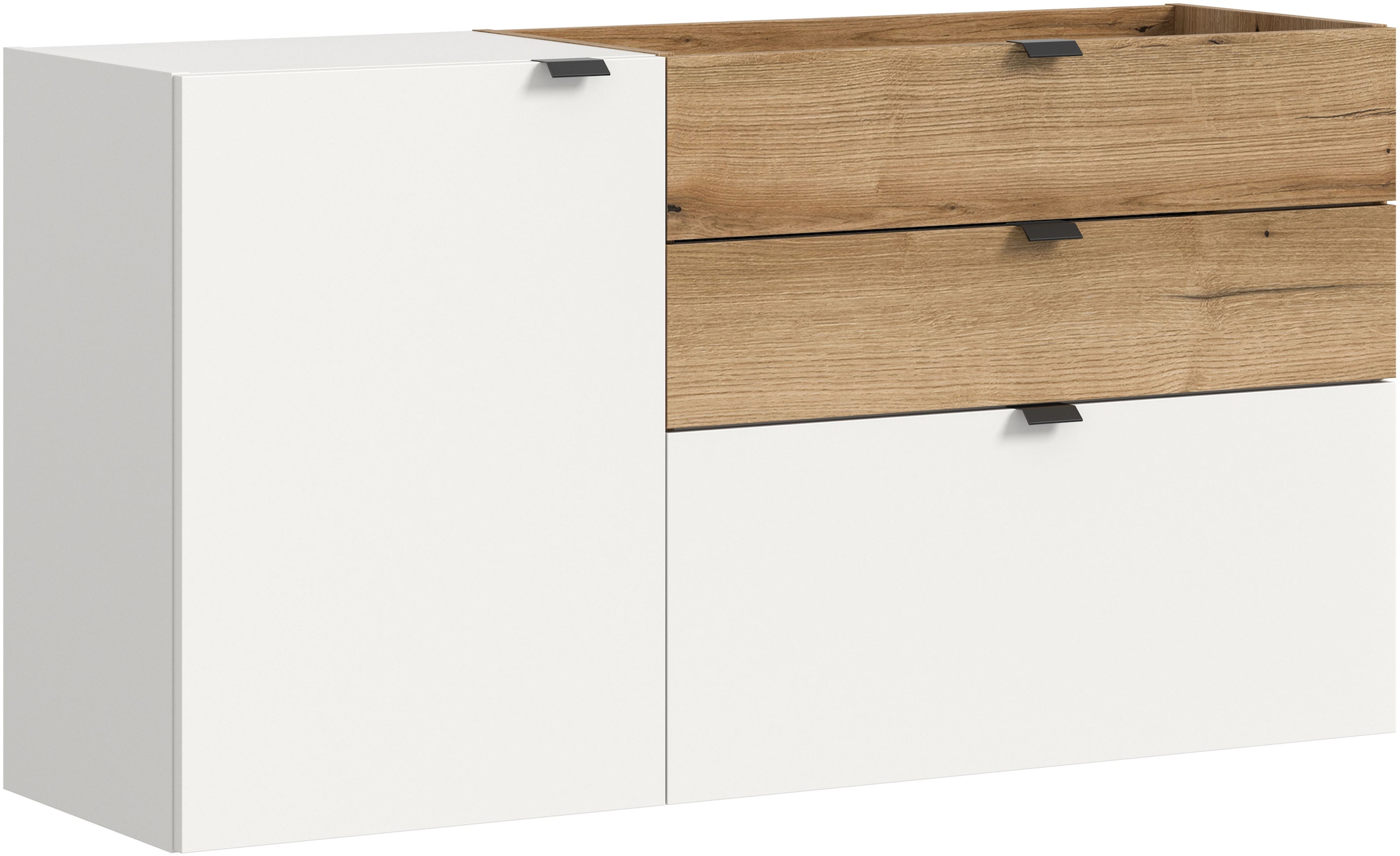 Image of Home affaire Garderobenschrank 1 Stk. tlg. Oran, Hängekommode, Schubladen, Tür, Klappe, Evoke Oak NB, Ablagefach