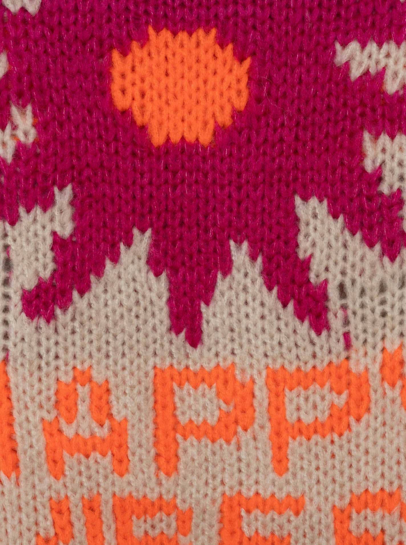 Zwillingsherz Cardigan »"Happy Vibes"« Knopfleiste, grosses Motiv mit Blume und Schrift hinten, One Size