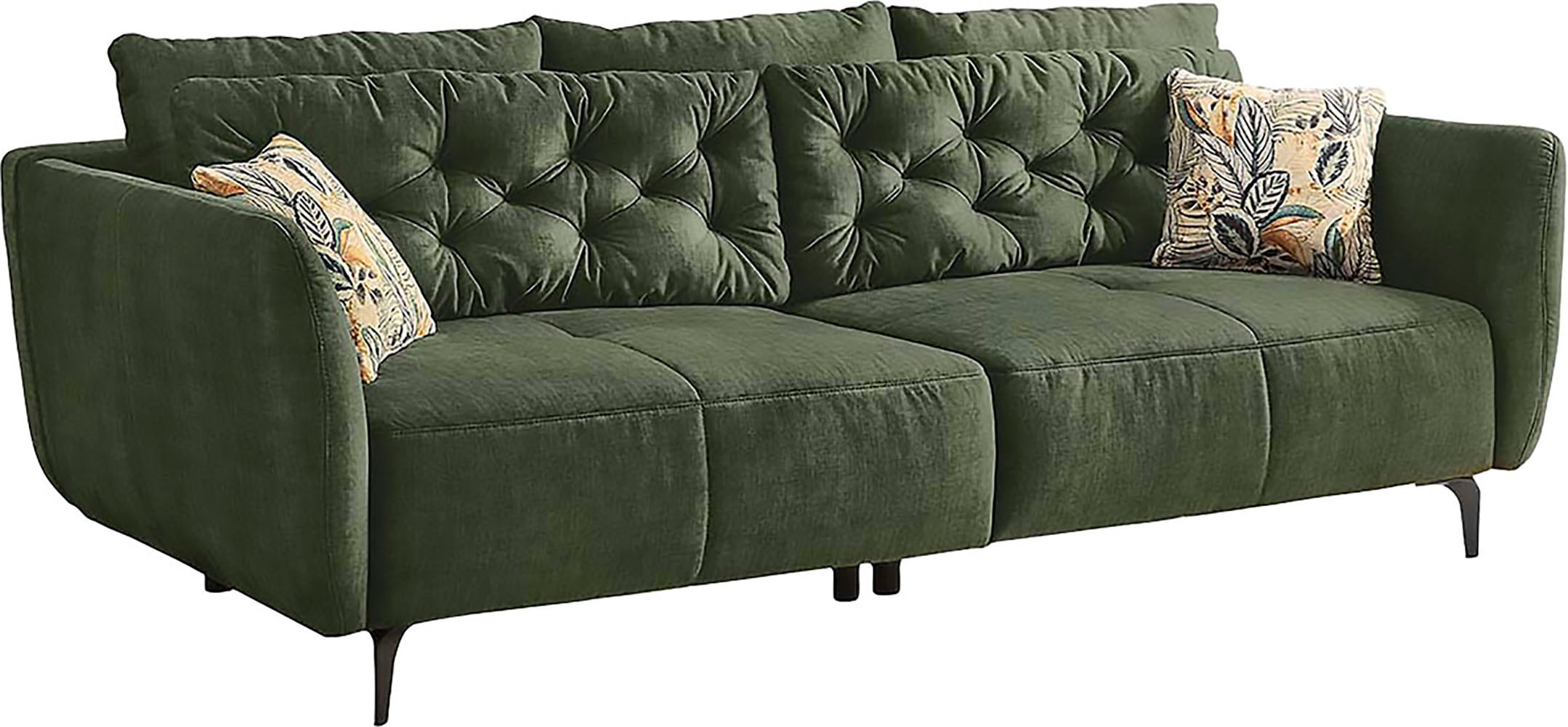Jockenhöfer Gruppe Big-Sofa »Spa, im Retrolook mit Wellenfederung«, und frei im Raum stellbar, inkl. 7 Kissen