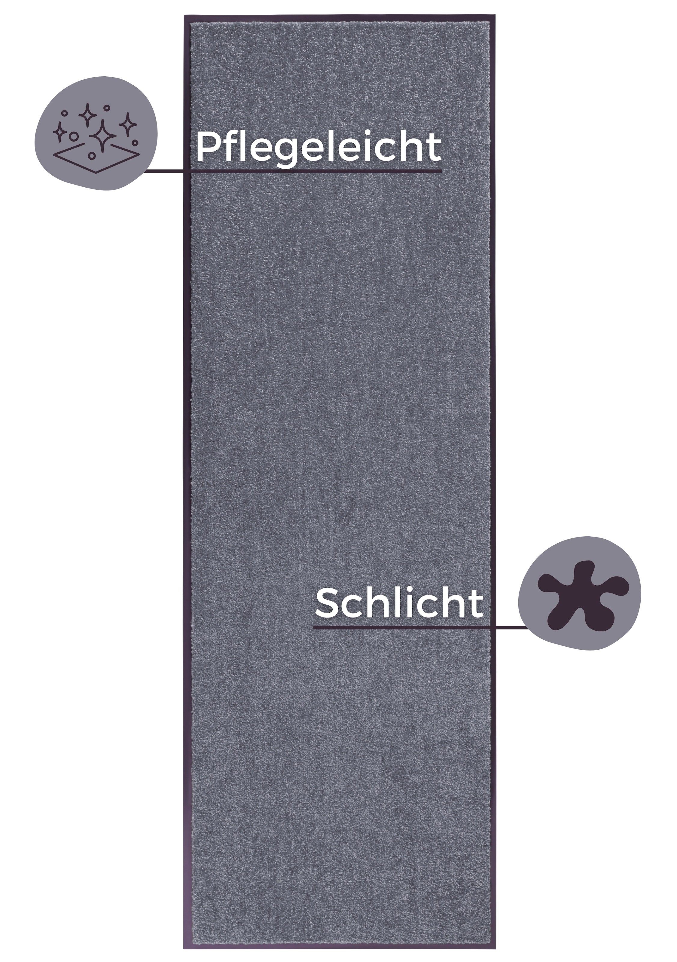 HANSE Home Fussmatte »Wash & Clean«, rechteckig, 7 mm Höhe, Schmutzfangmatte, Türmatte, In- und Outdoor, Teppich, Läufer, waschbar