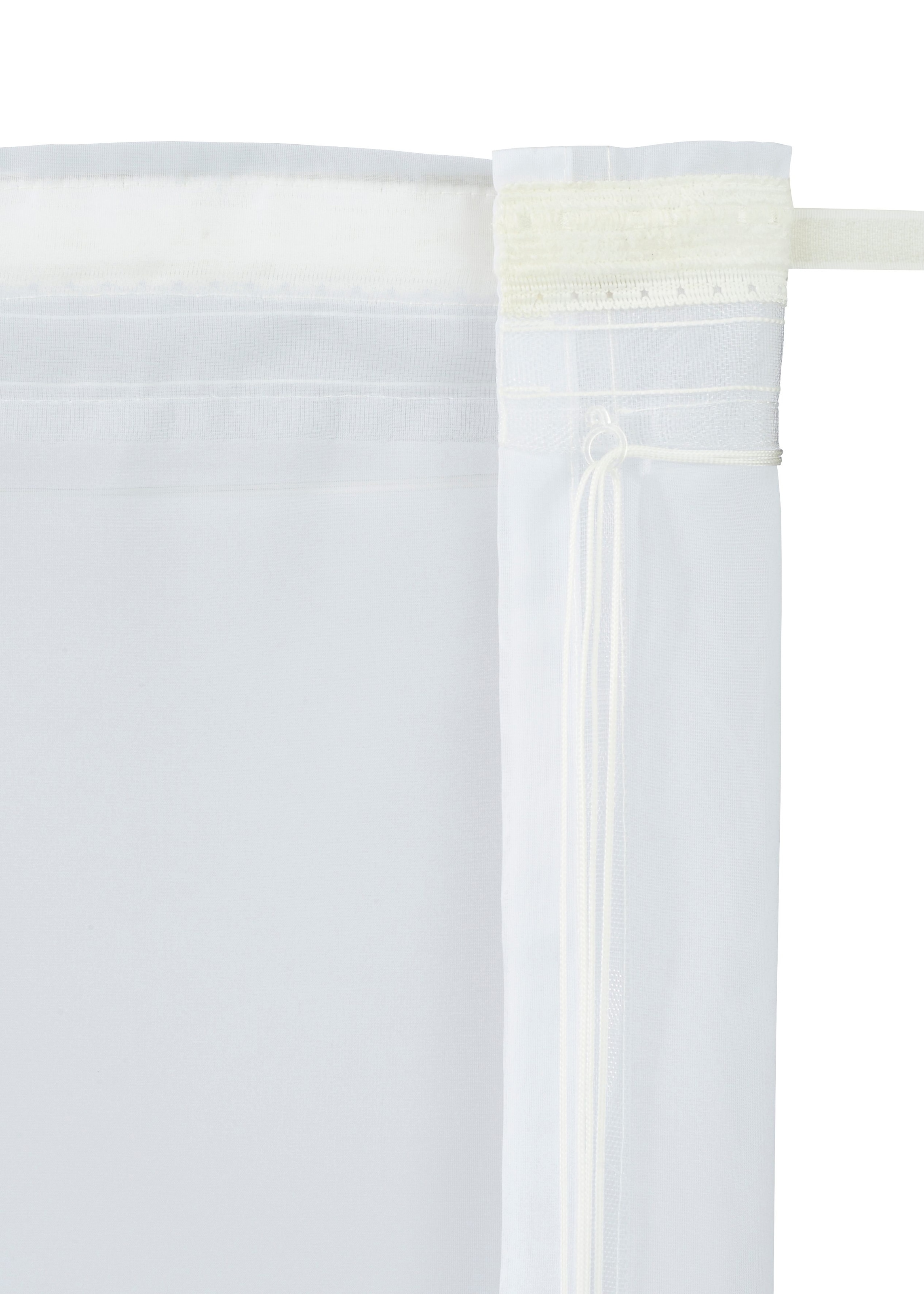 my home Voile, mit günstig »Camposa«, kaufen Klettband, Polyester Raffrollo Transparent