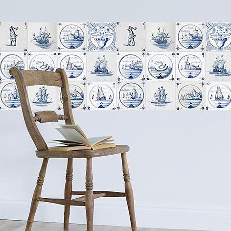 Home affaire Autocollants pour carrelage »Maritim« Stickerfliesen, selbstklebend, Sticker, 12er Set