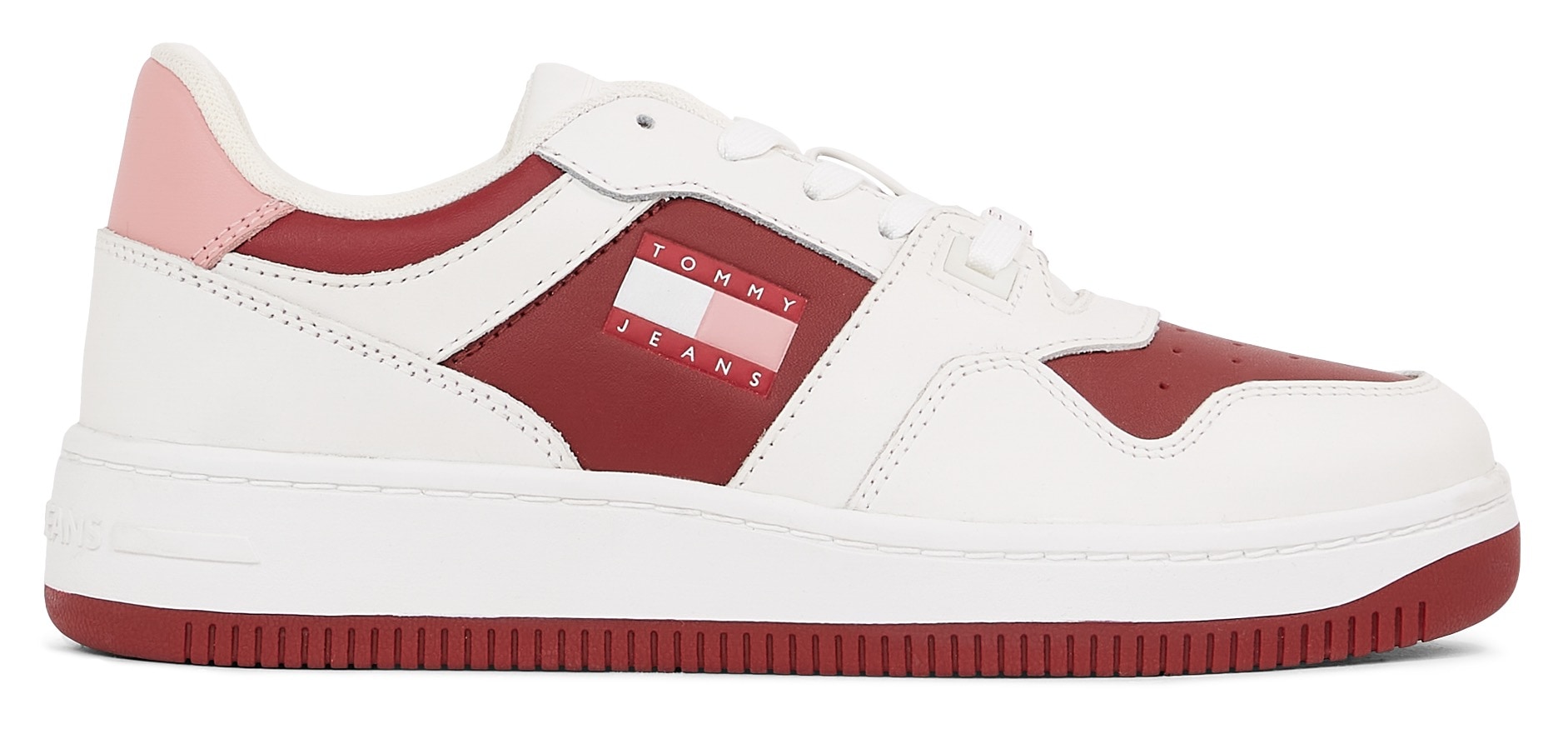 TOMMY JEANS Plateausneaker »TJW RETRO BASKET TONAL LOGO«, Freizeitschuh, Halbschuh, Schnürschuh...