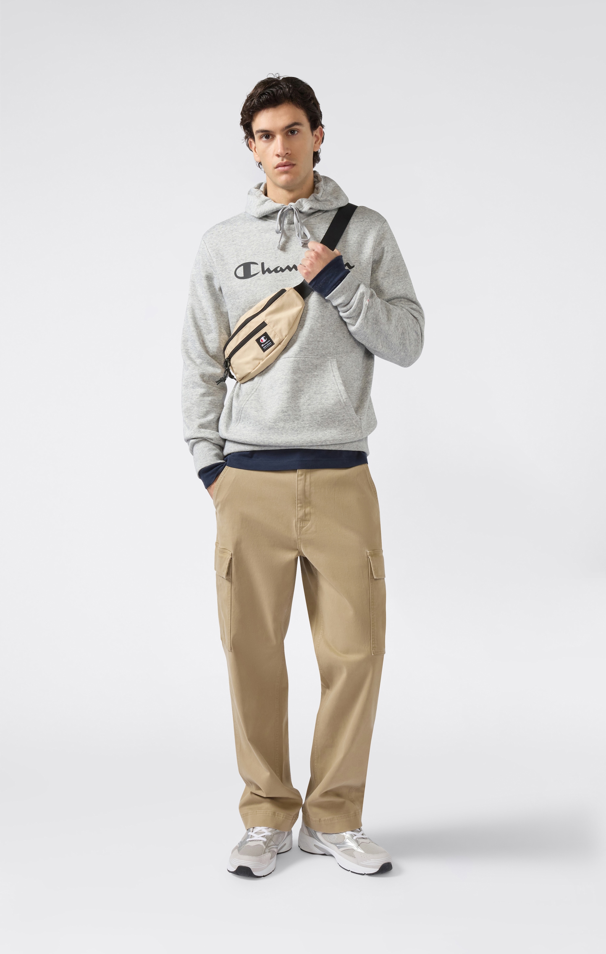 Champion Sweat à capuche »BASICS Fleece Hoodie Large Logo«
