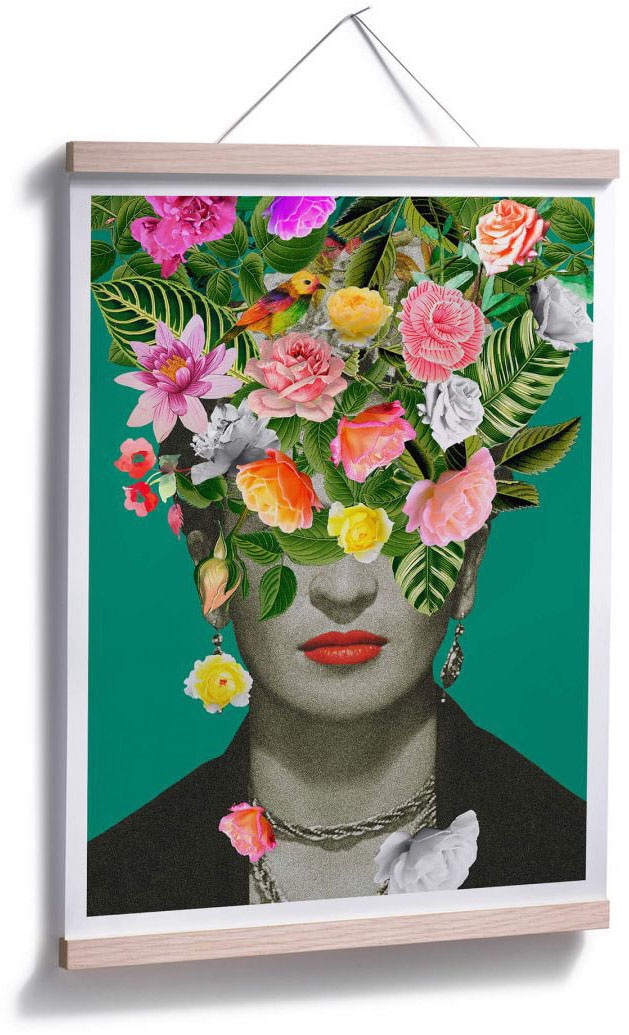 bequem Floral (1 Poster St.) Wall-Art kaufen Schriftzug, Studio«, »Frida