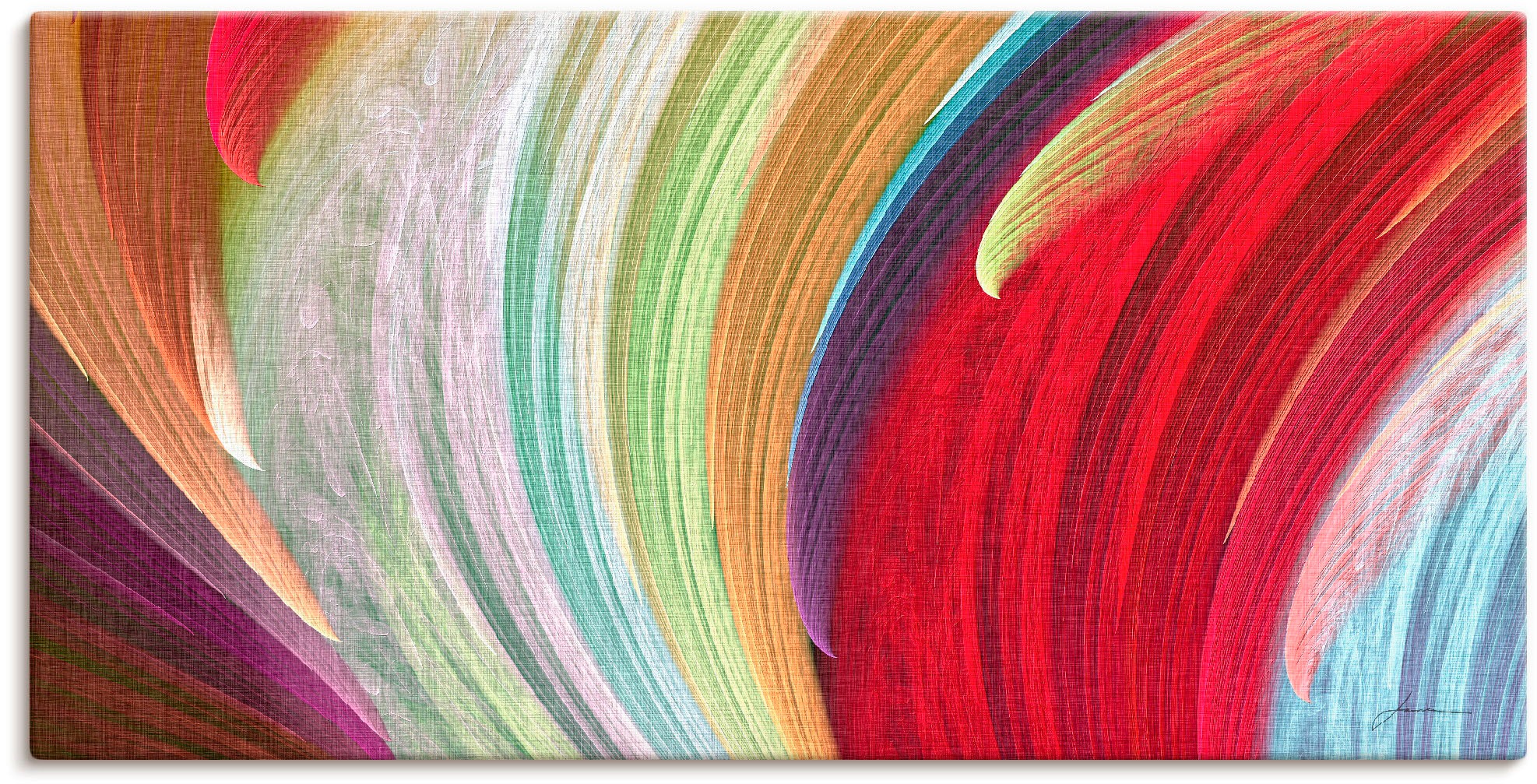 Image of Artland Wandbild »Windwellen I«, Muster, (1 St.), in vielen Grössen & Produktarten - Alubild / Outdoorbild für den Aussenbereich, Leinwandbild, Poster, Wandaufkleber / Wandtattoo auch für Badezimmer geeignet bei Ackermann Versand Schweiz