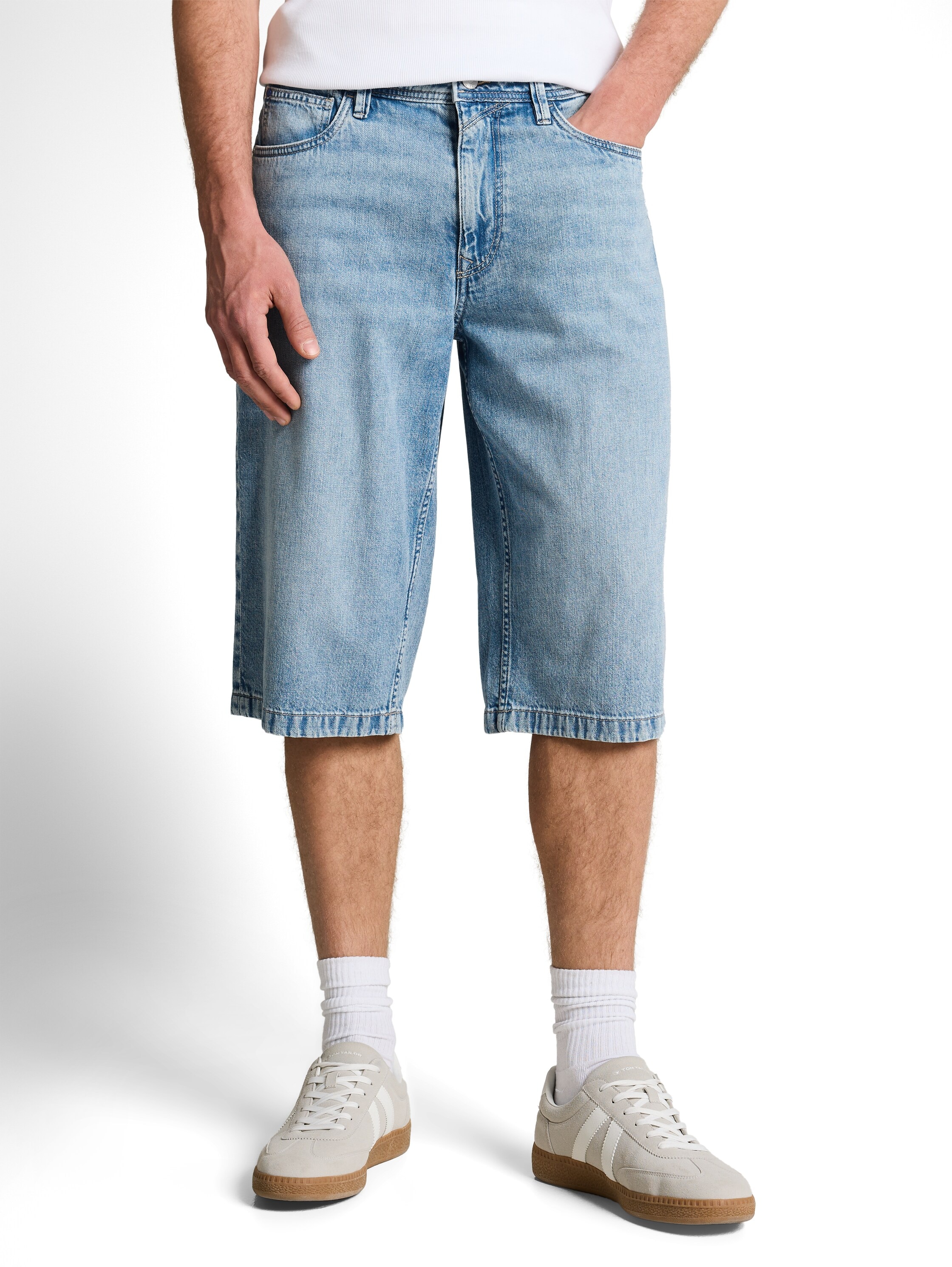 Image of TOM TAILOR Denim Jeansbermudas Sommerbermuda aus Baumwolle