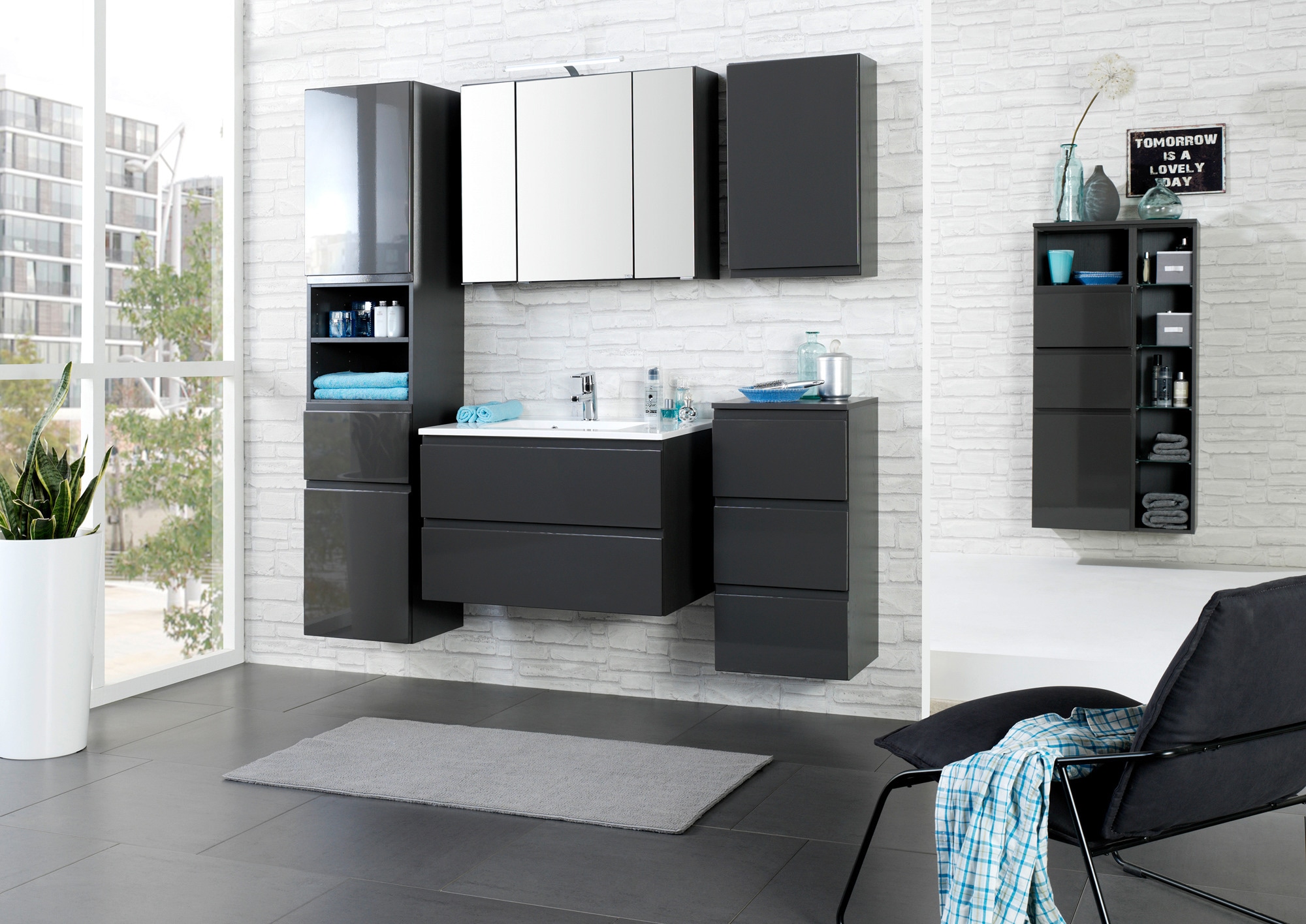 welltime Waschtisch »Cardiff«, Breite 100 cm