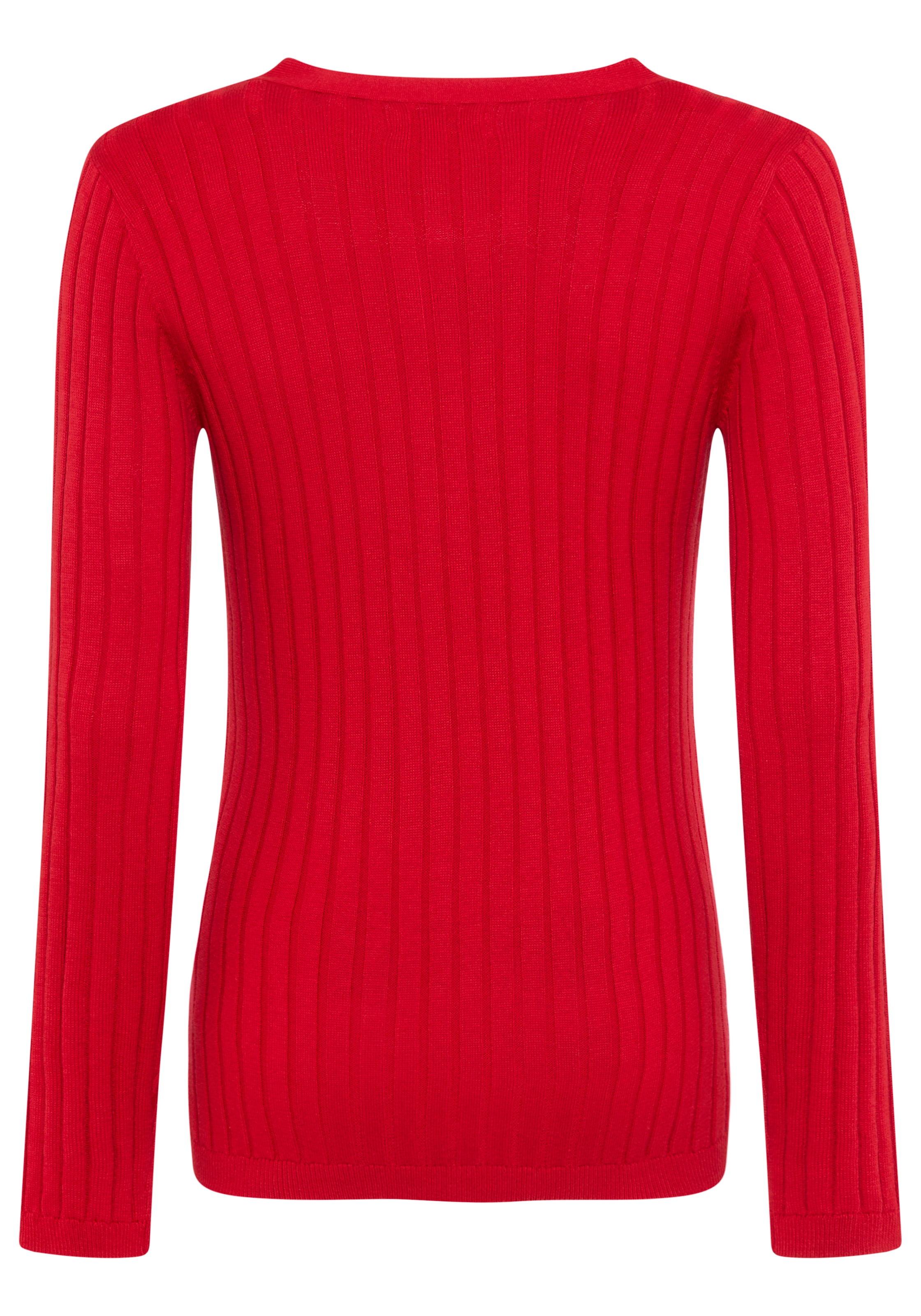 Neun Monate Pull de grossesse »Feinstrick-Umstandspullover mit Knöpfen - Stillpullover« Manches longues, en fine maille, avec un décolleté en V profond