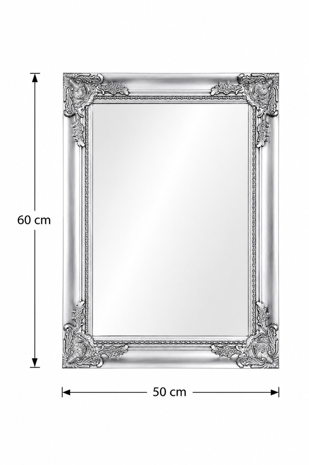 GOODproduct Miroir »King, in 3 Grössen, auch als Ganzkörperspiegel« miroir mural avec décorations élaborées