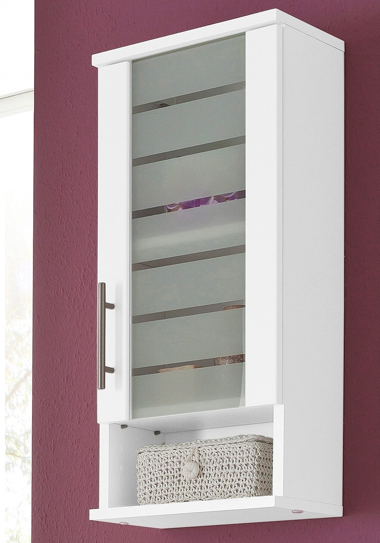 Schildmeyer Hängeschrank »Nikosia« Breite 30 cm, mit Glastür, hochwertige MDF-Fronten, Metallgriff