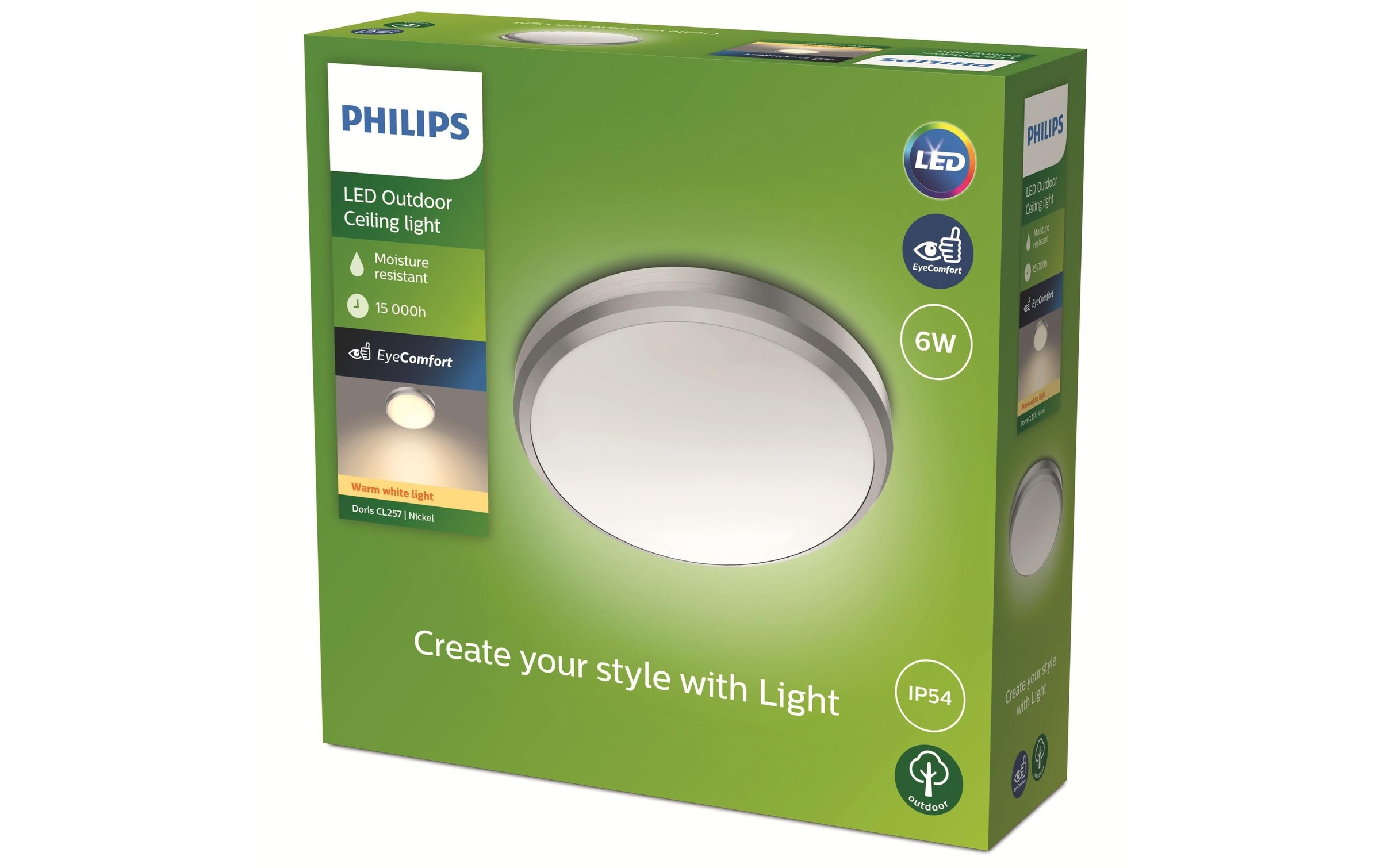 Philips Deckenleuchte »Doris, Ø 22 c«, 1 flammig