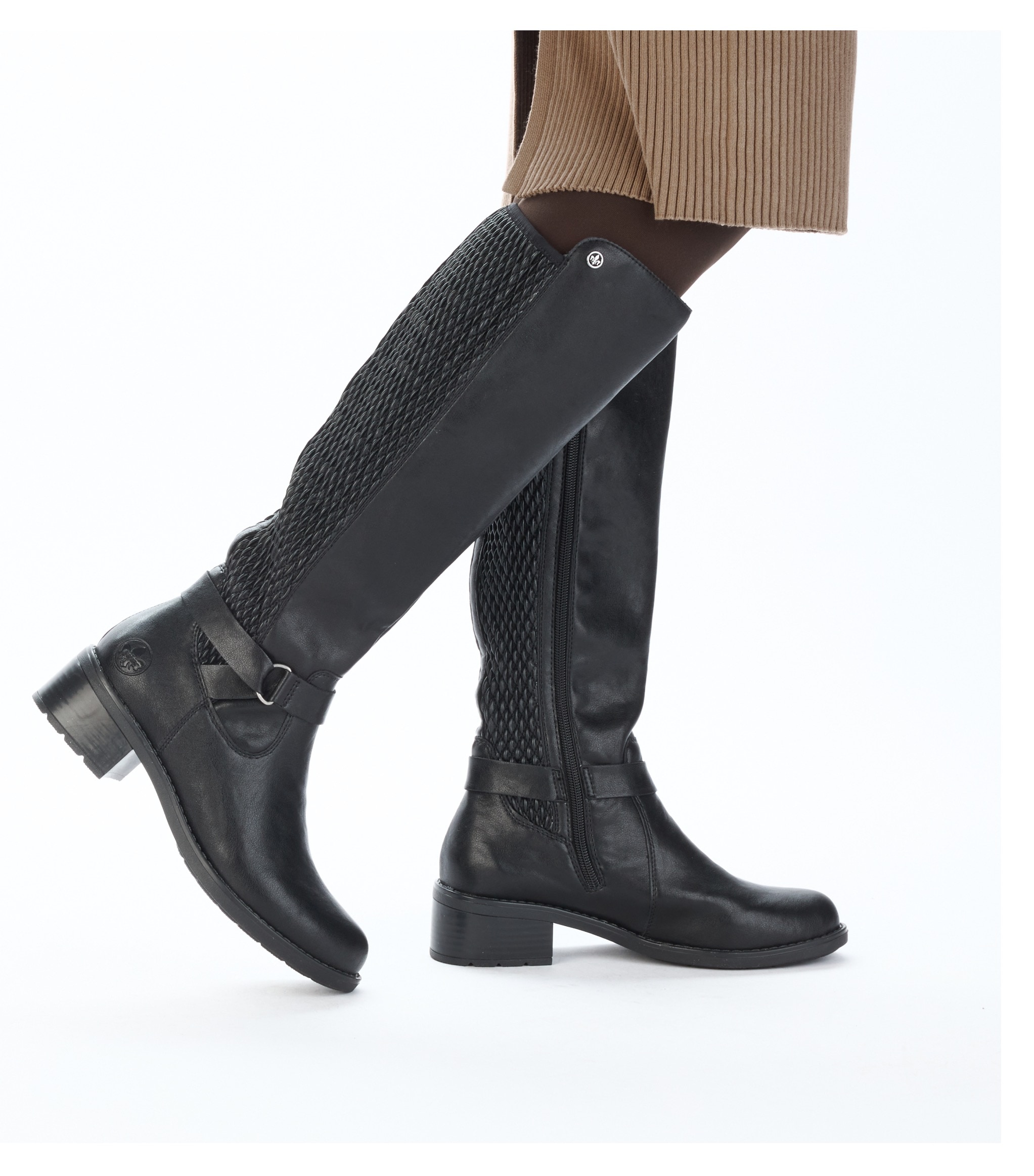 Rieker Stiefel  Langschaftstiefel, Stretchstiefel mit herausnehmbarer Innensohle