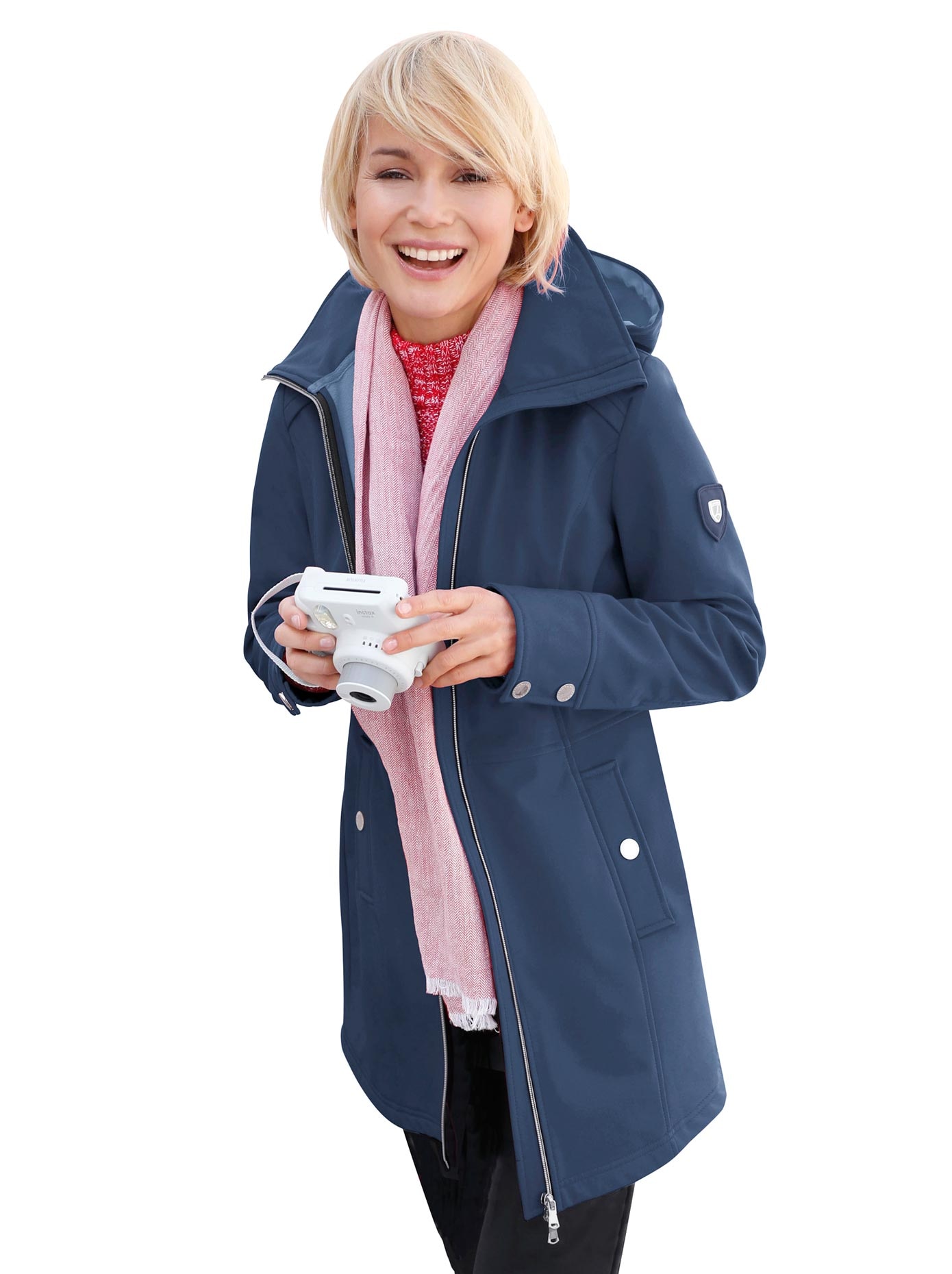 Softshell-Jacke in funktioneller, wasserabweisender Qualität