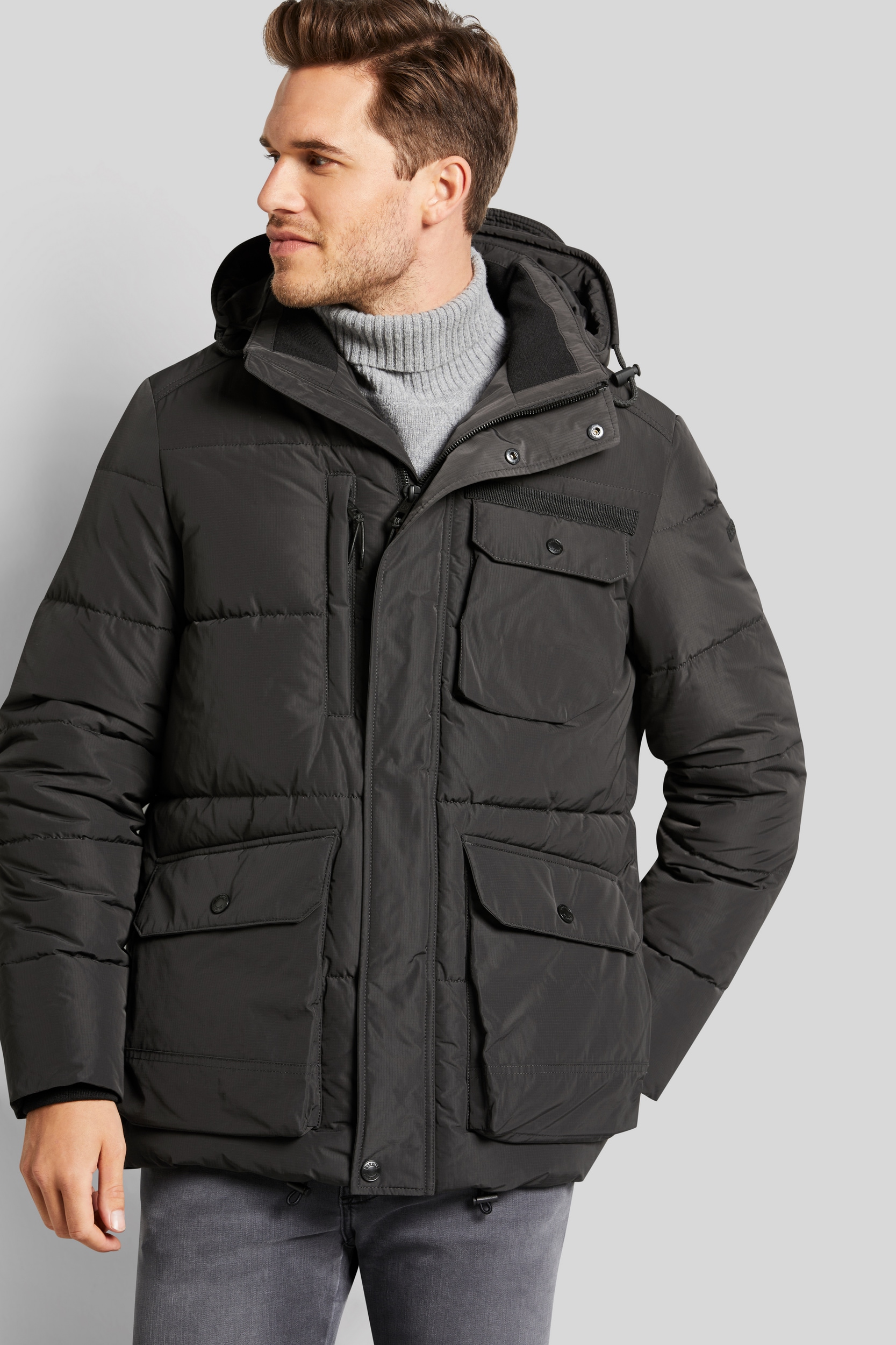 bugatti Langjacke, mit abtrennbarer Kapuze