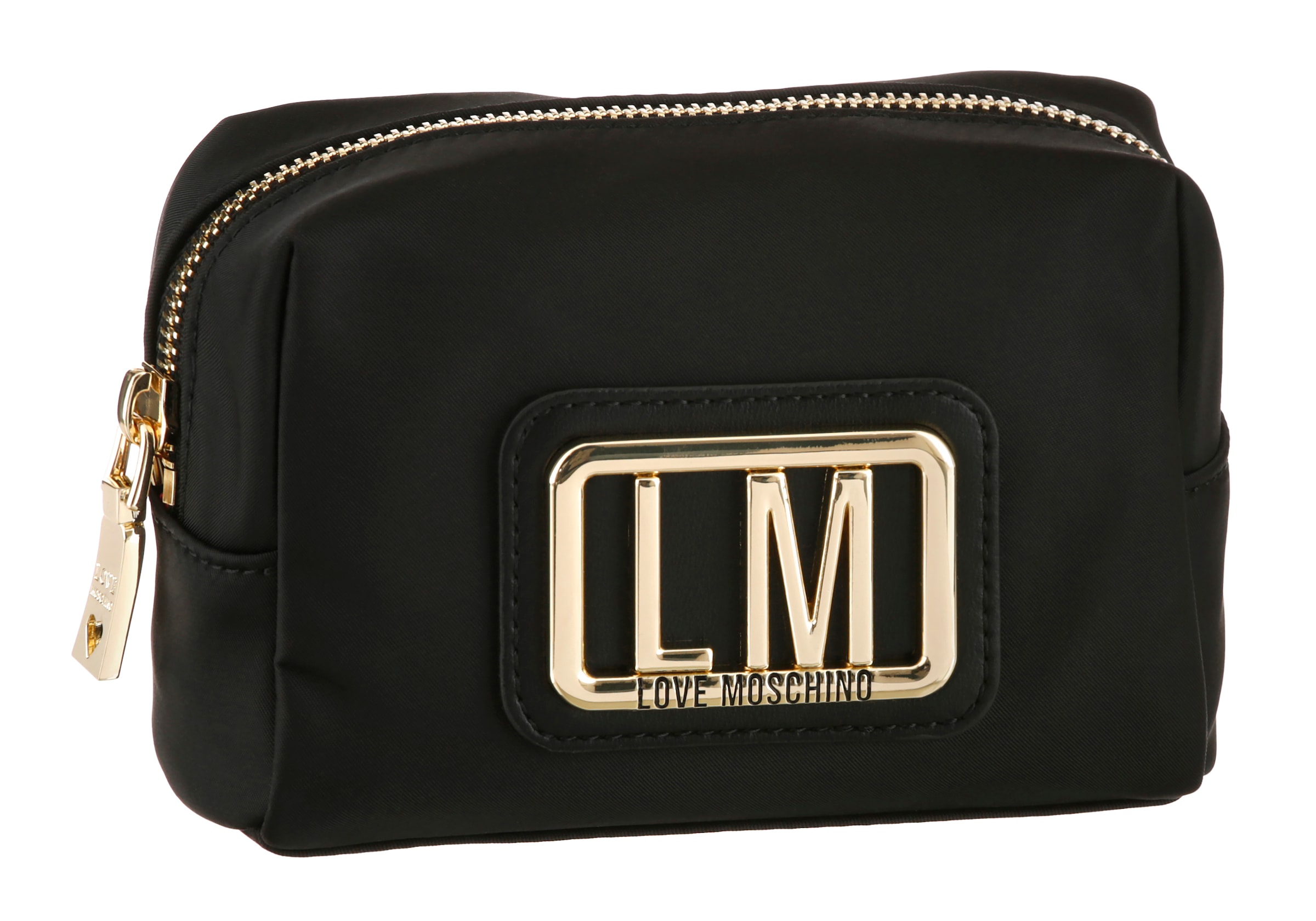 Image of LOVE MOSCHINO Kosmetiktasche, mit goldfarbenen Logo Emblem bei Ackermann Versand Schweiz