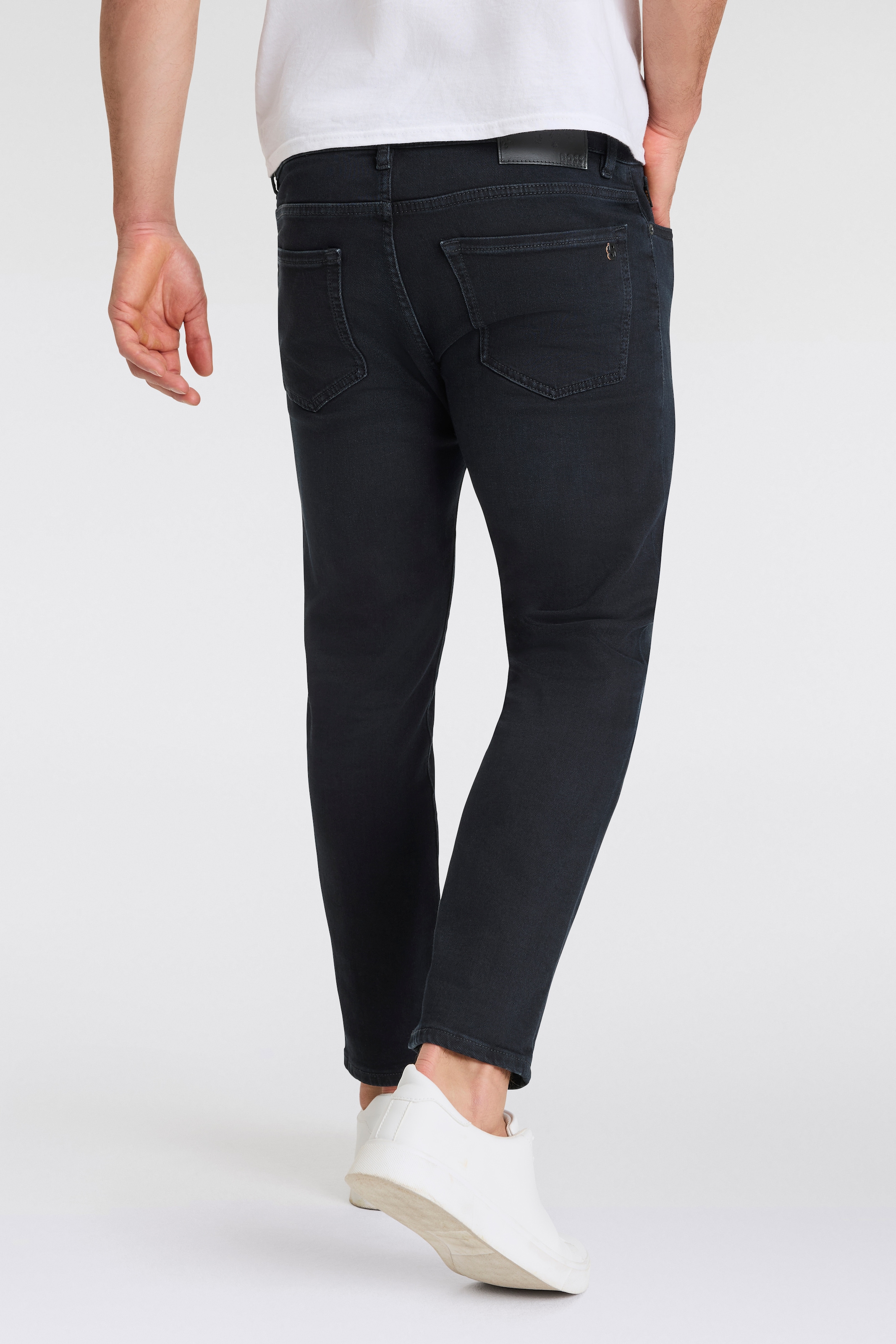 BOSS ORANGE Straight-Jeans »Re Maine«, mit BOSS Leder-Badge